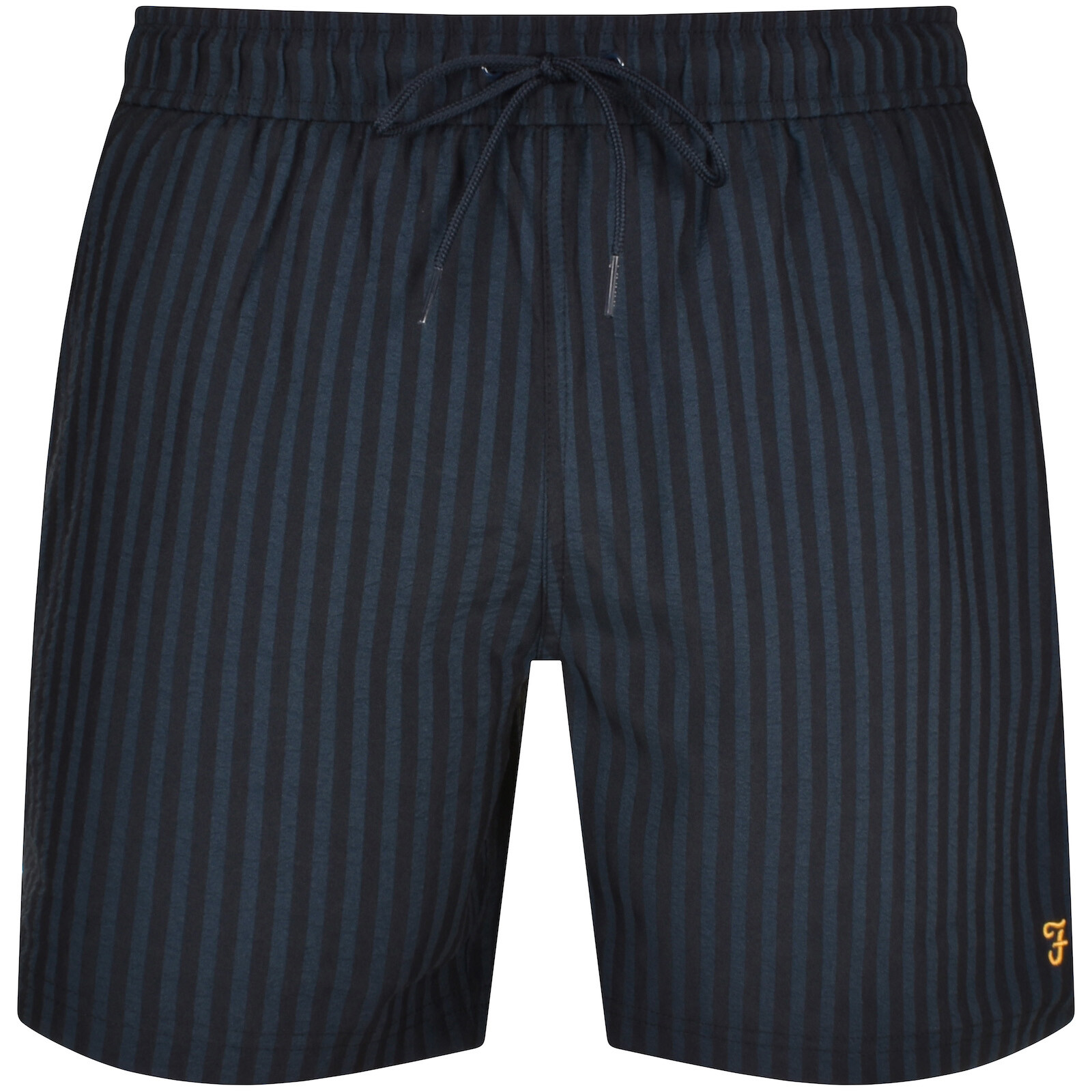 Shop Farah Vintage Colbert Swim Shorts Navy