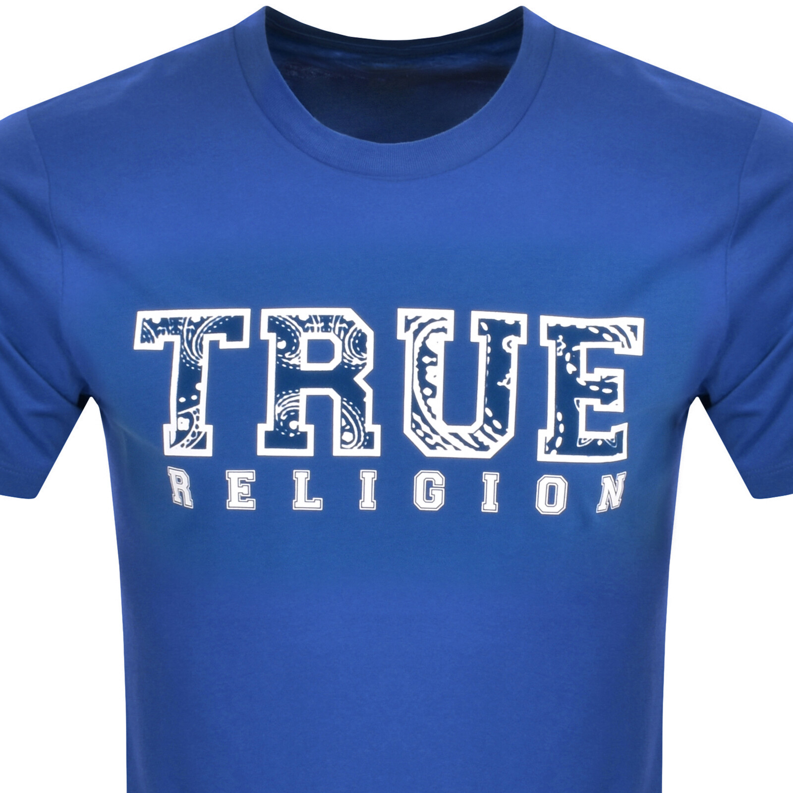 Shop True Religion Logo T Shirt Blue