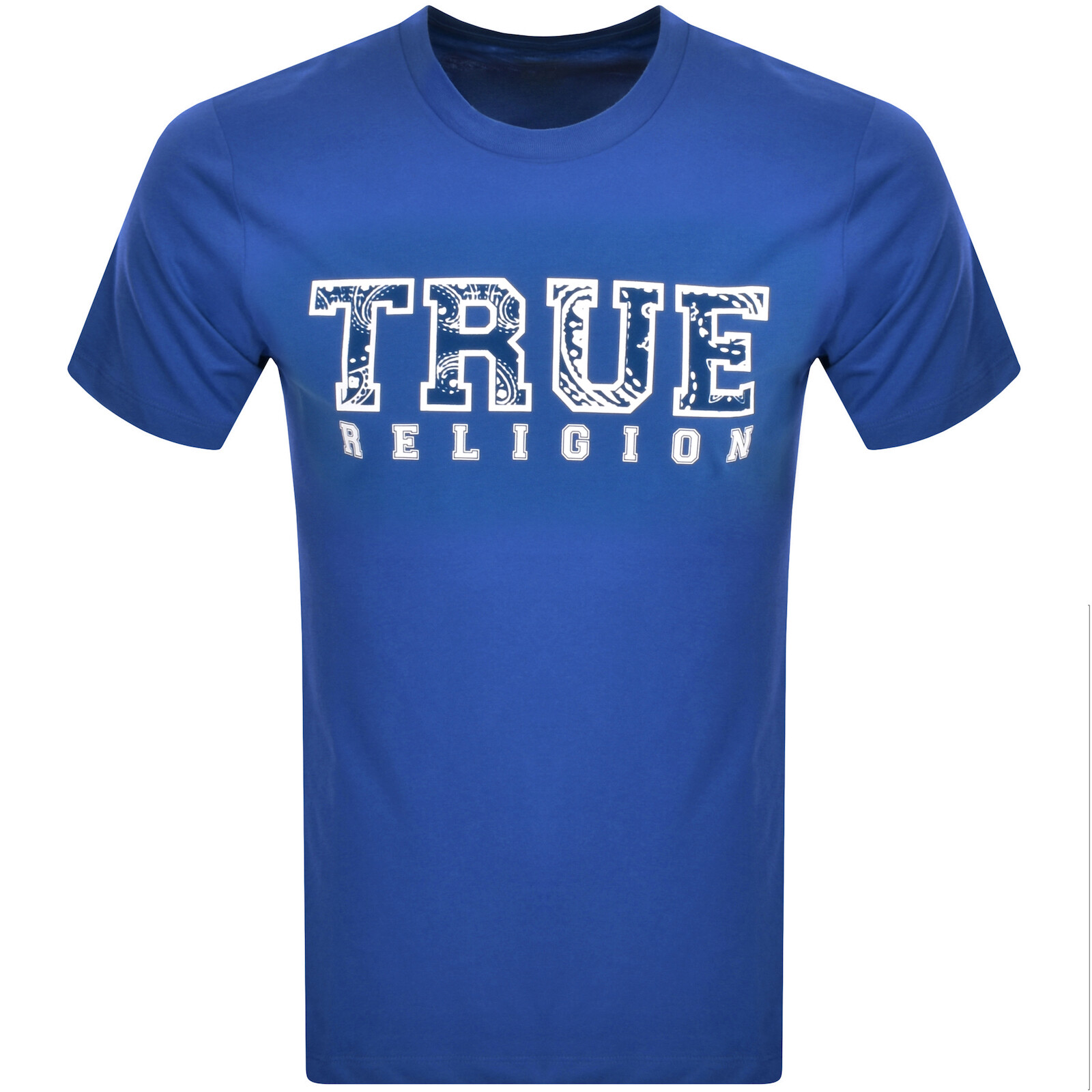 Shop True Religion Logo T Shirt Blue