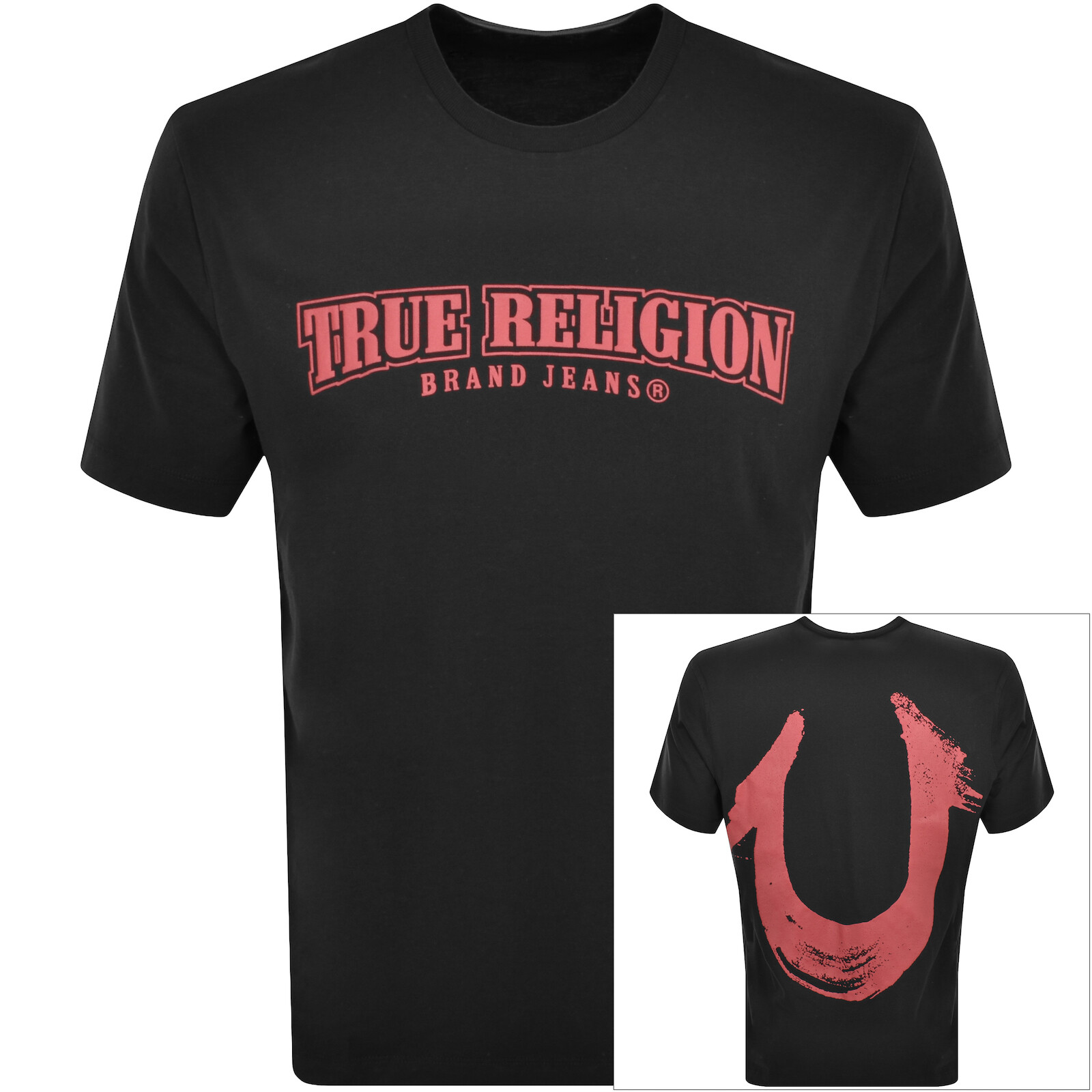 Shop True Religion Logo T Shirt Black