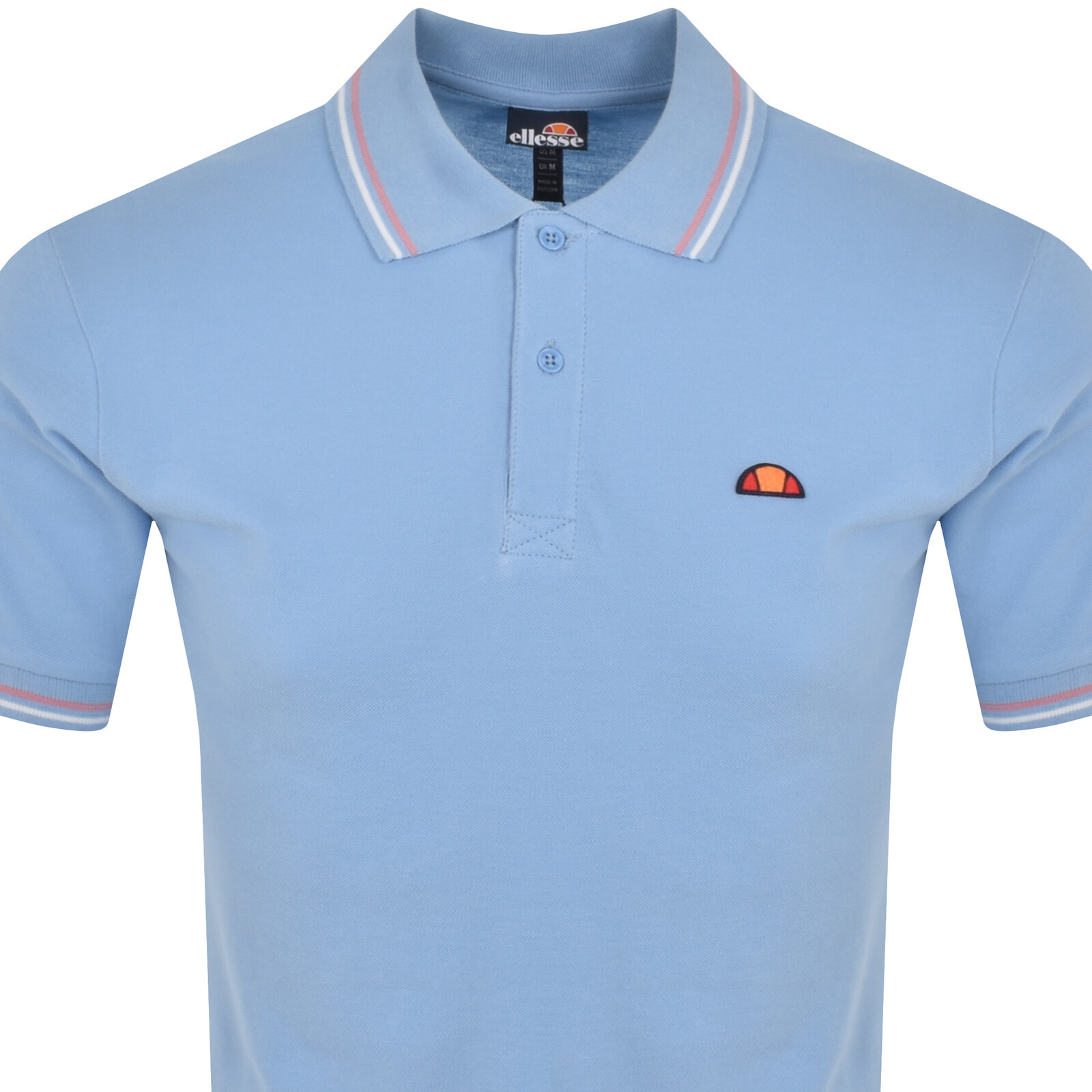 Shop Ellesse Rooks Short Sleeve Polo T Shirt Blue