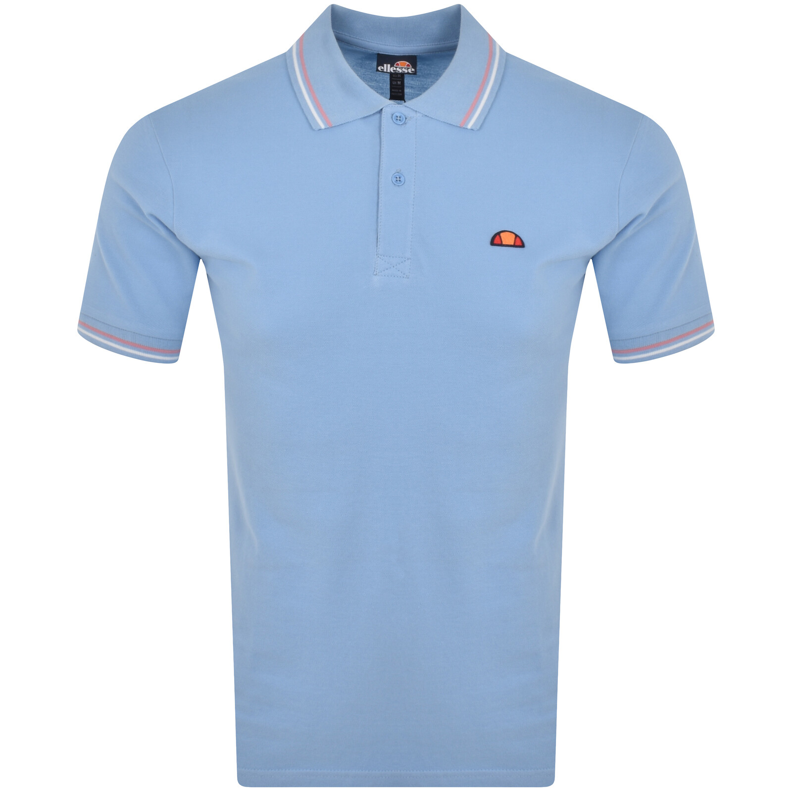 Shop Ellesse Rooks Short Sleeve Polo T Shirt Blue