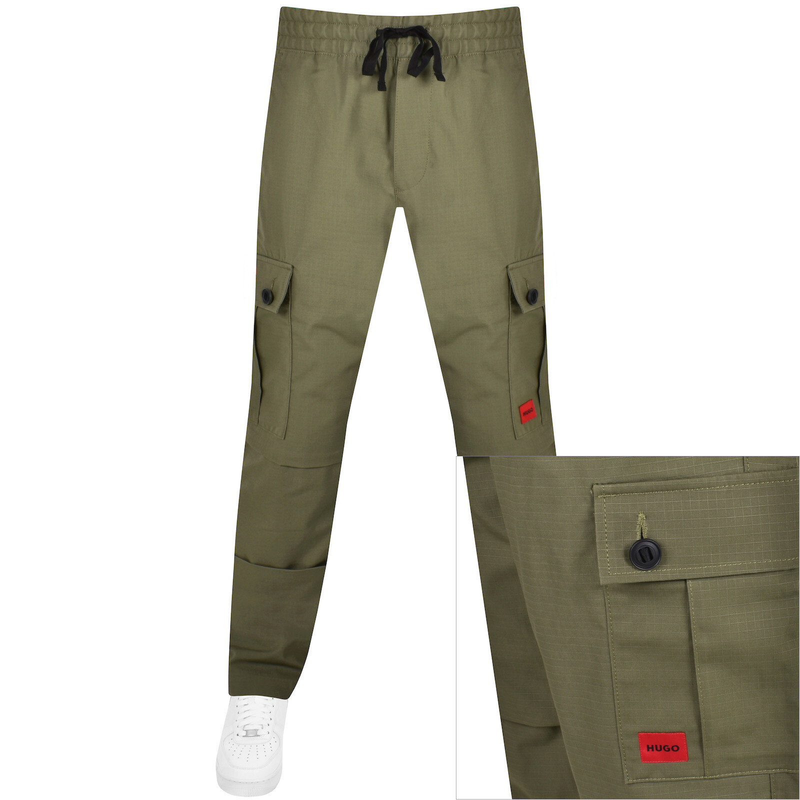 Shop Hugo Garlo233 Trousers Green