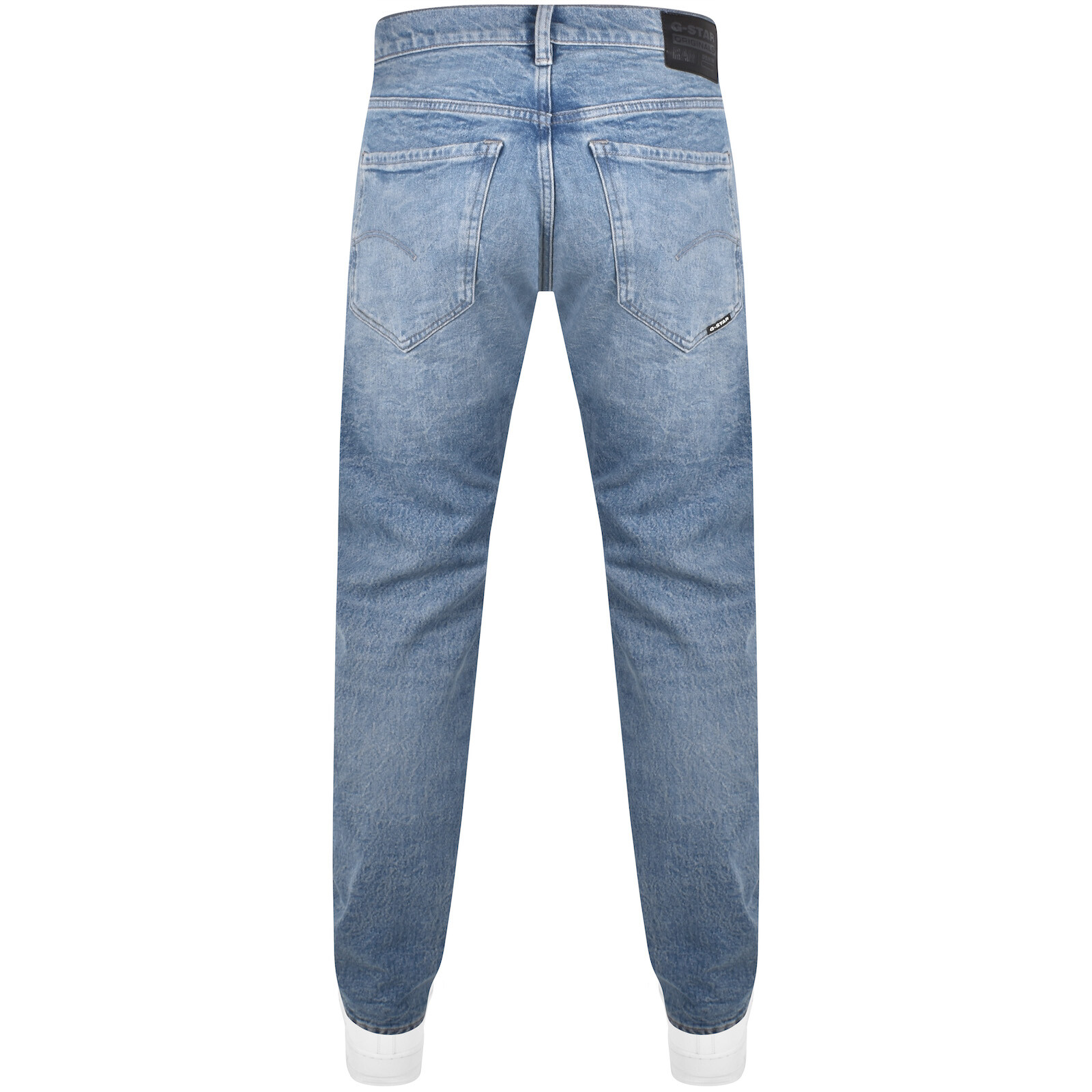 Shop G-star G Star Raw Mosa Straight Fit Light Wash Jeans Blue