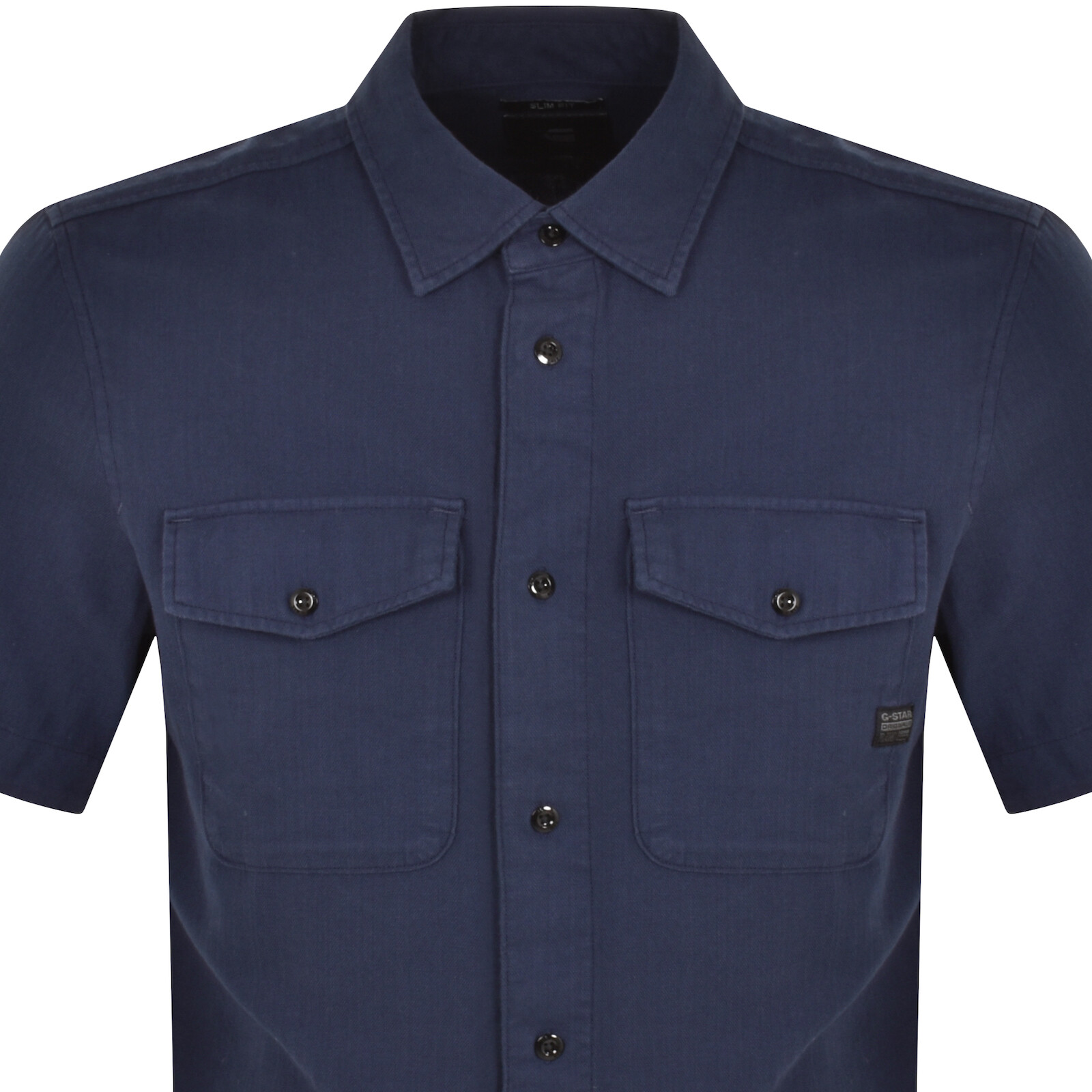 Shop G-star G Star Raw Marine Slim Short Sleeved Shirt Blue