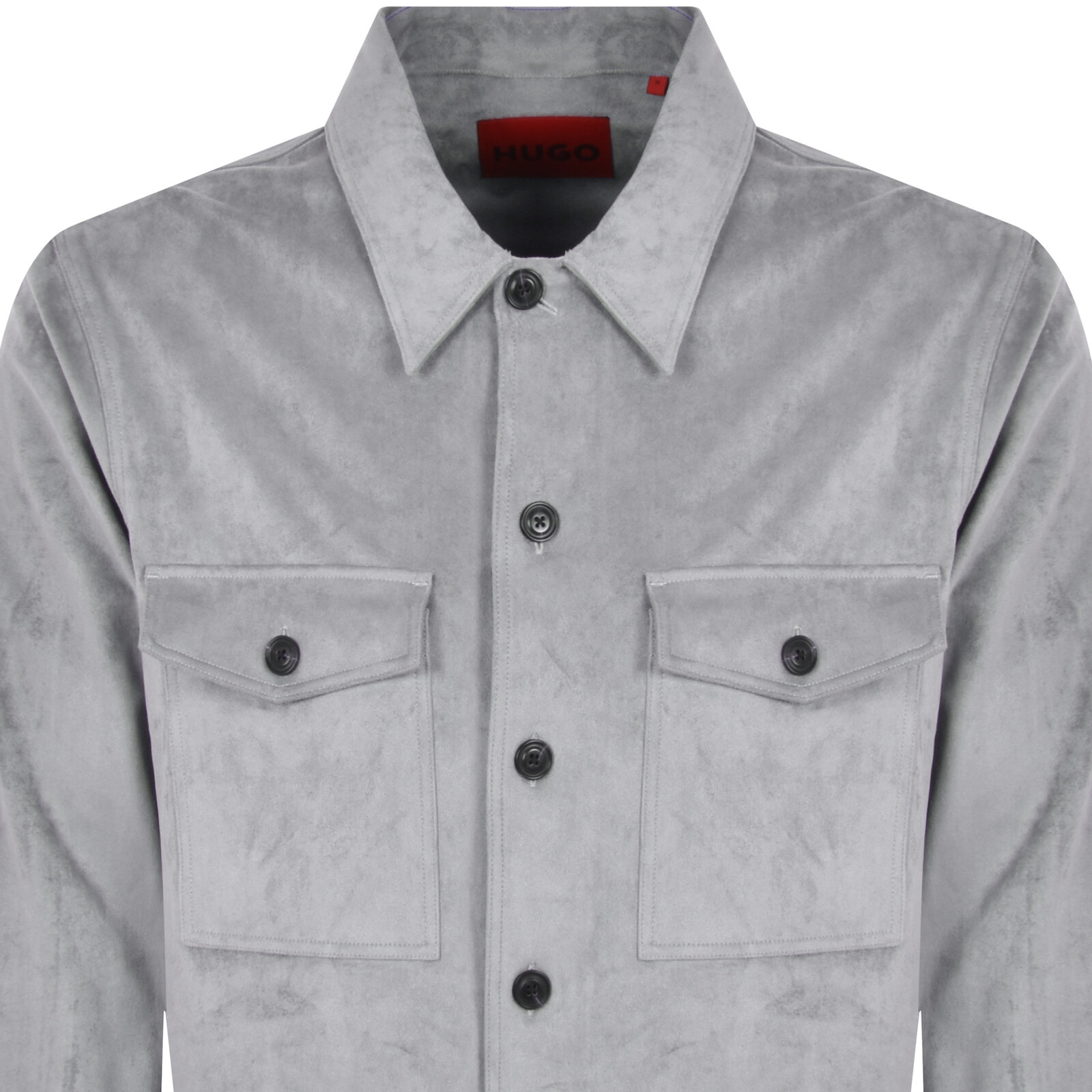 Shop Hugo Erato Overshirt Jacket Grey