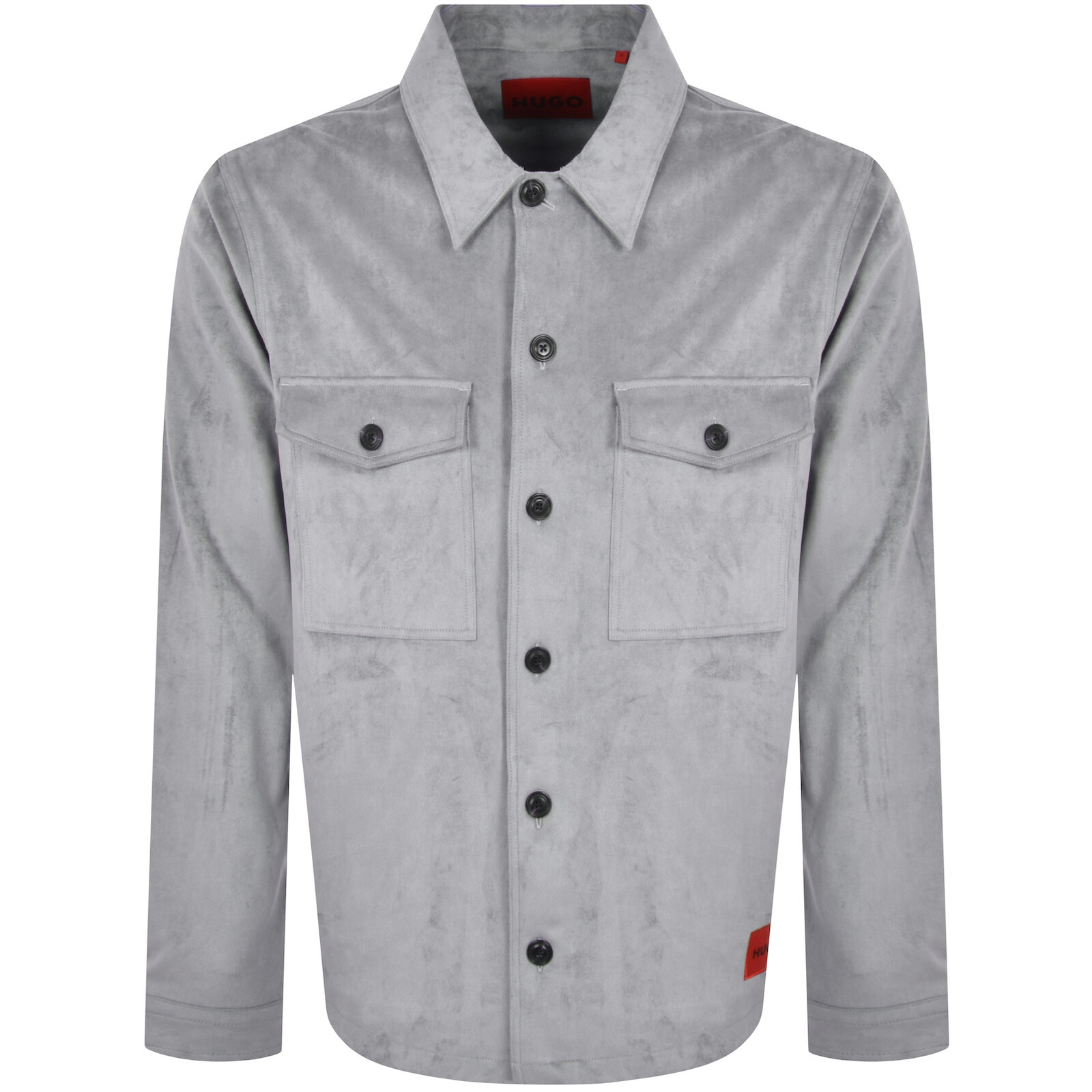 Shop Hugo Erato Overshirt Jacket Grey