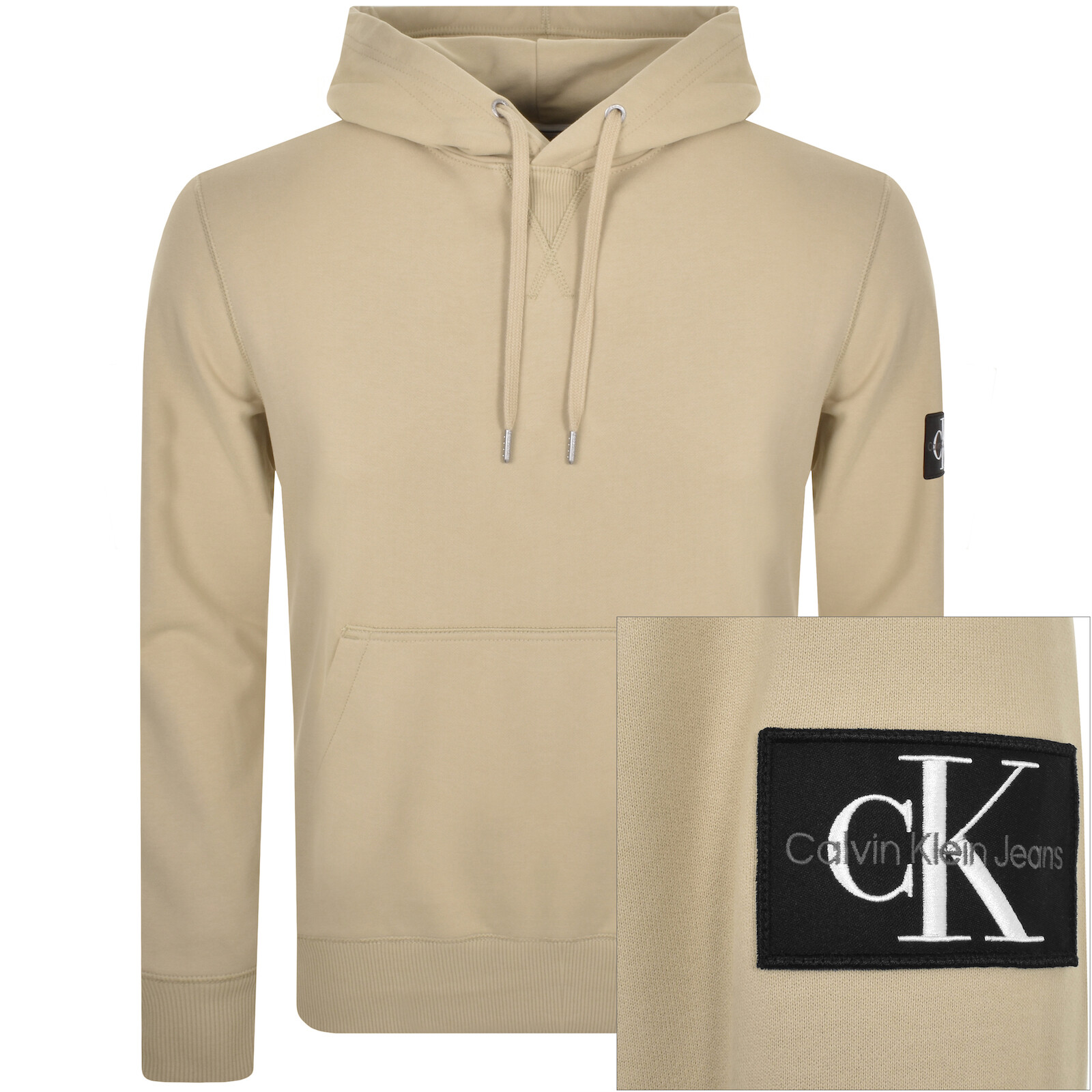 CALVIN KLEIN CALVIN KLEIN JEANS LOGO HOODIE KHAKI