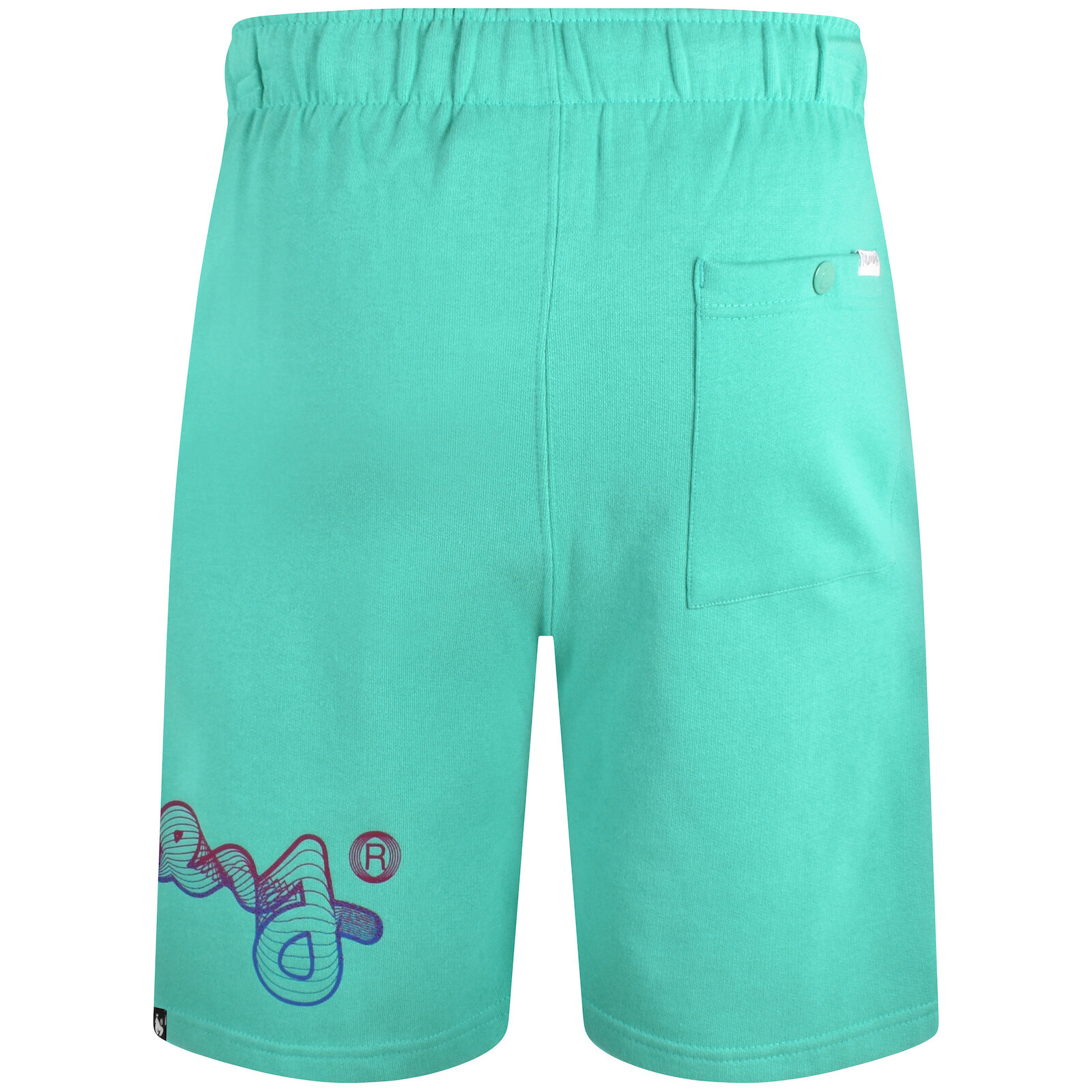 Shop Money Clothing Money Flow Wave Fade Shorts Teal In Green