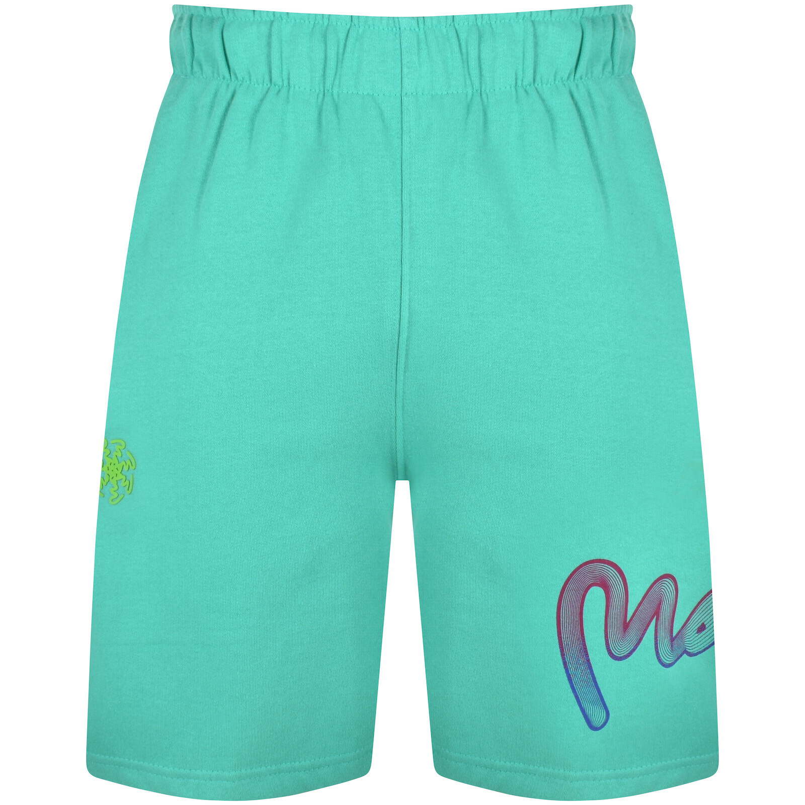 Shop Money Clothing Money Flow Wave Fade Shorts Teal In Green