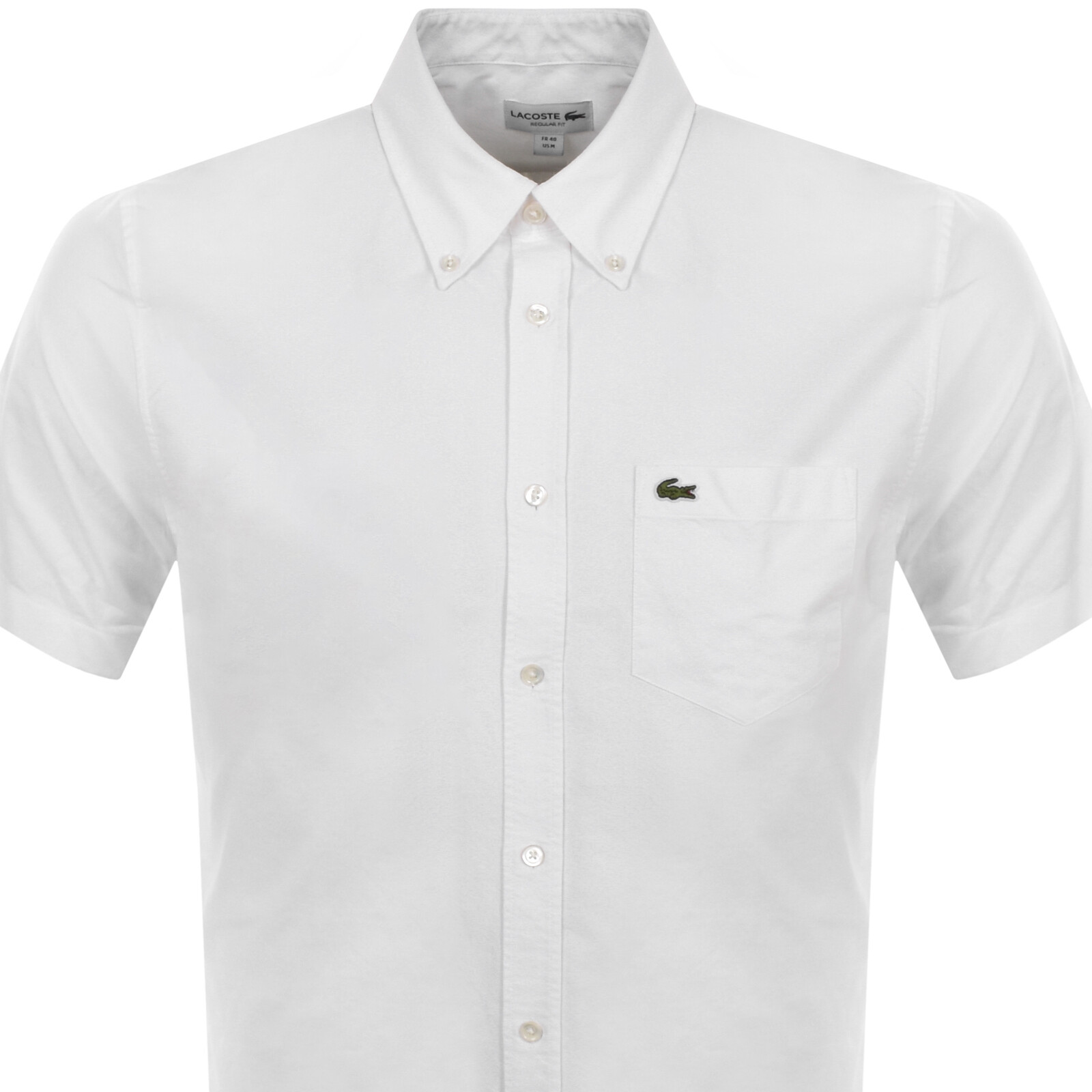 Shop Lacoste Short Sleeved Shirt White