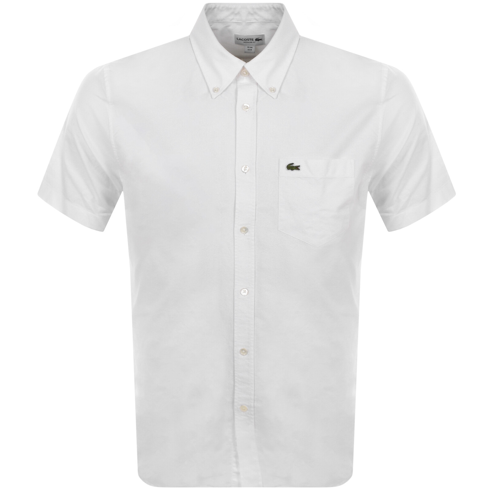 Shop Lacoste Short Sleeved Shirt White