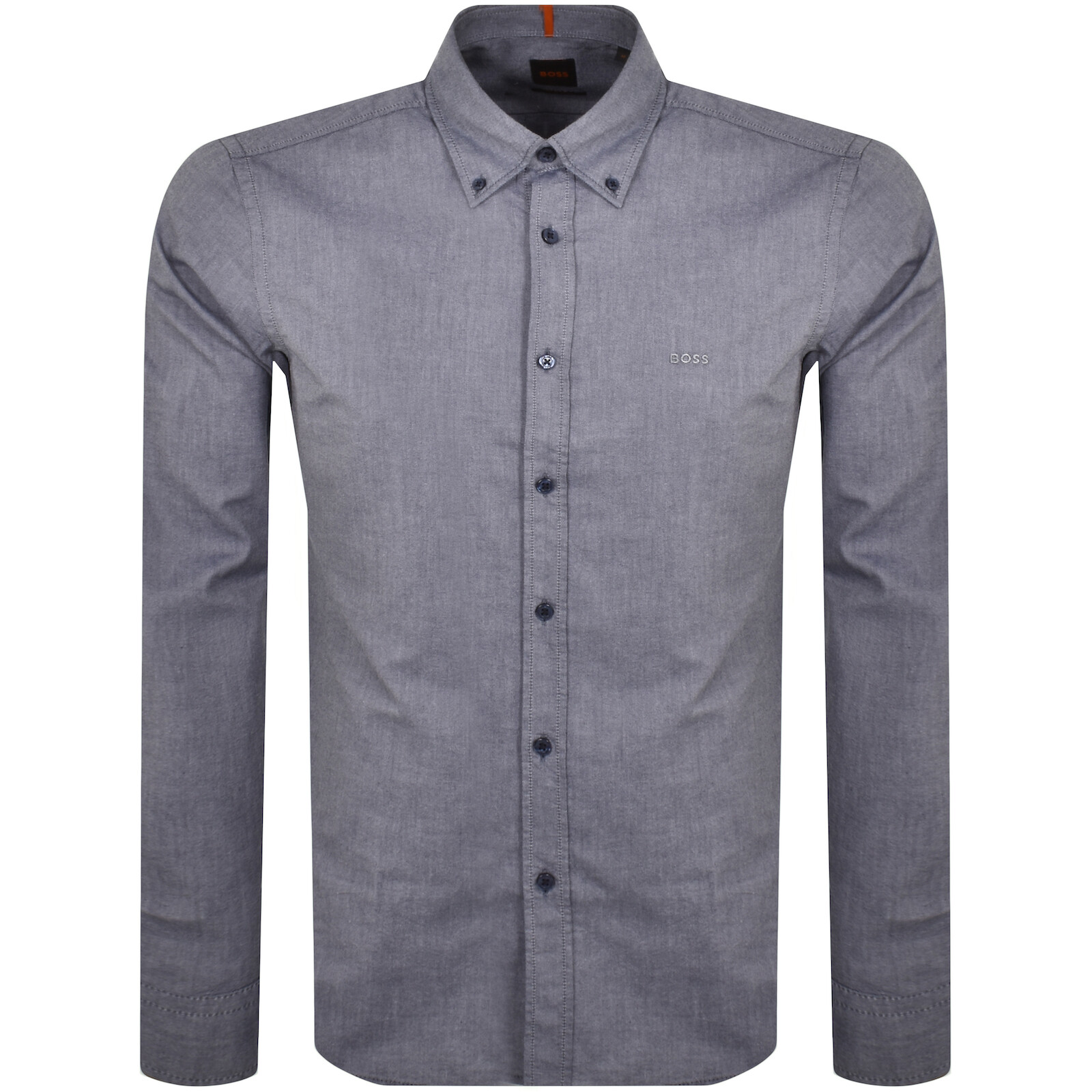 Shop Boss Casual Boss Rickert Long Sleeved Shirt Navy