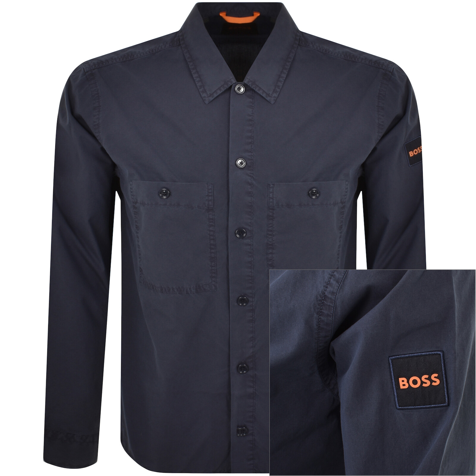 Shop Boss Casual Boss Locky 2 Overshirt Navy