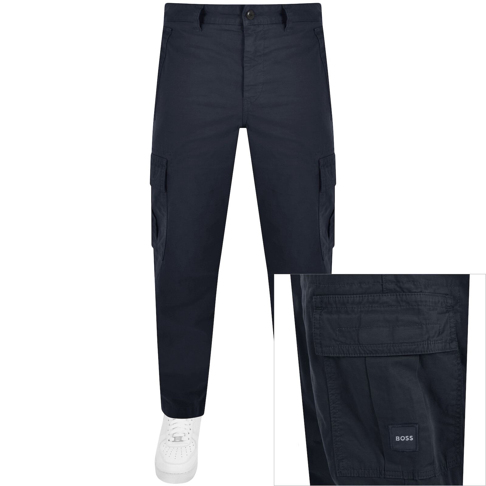 Shop Boss Casual Boss Sisla 7 Cargo Trousers Navy