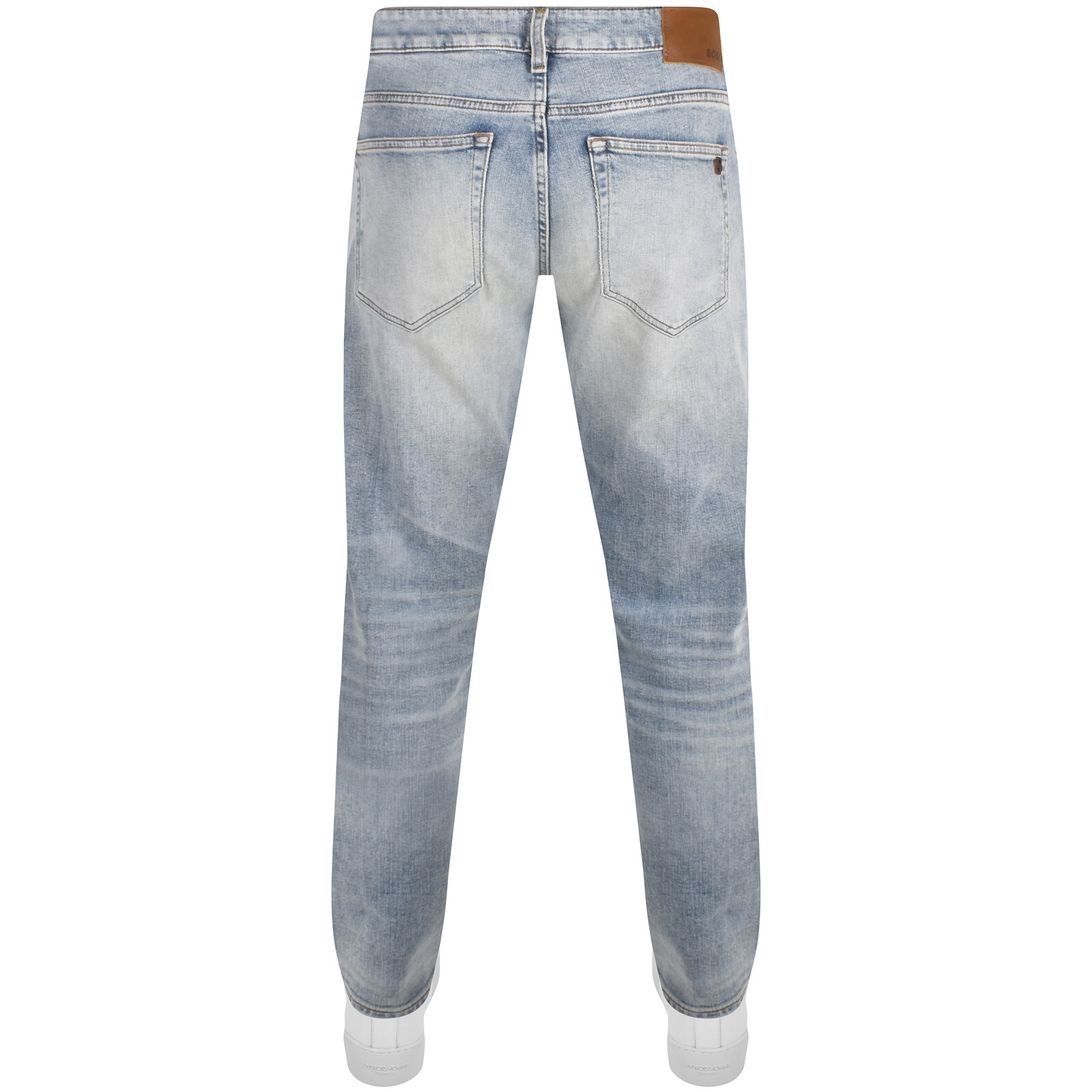 Boss Casual Boss Toby Tapered Fit Light Wash Jeans Blue In Blue