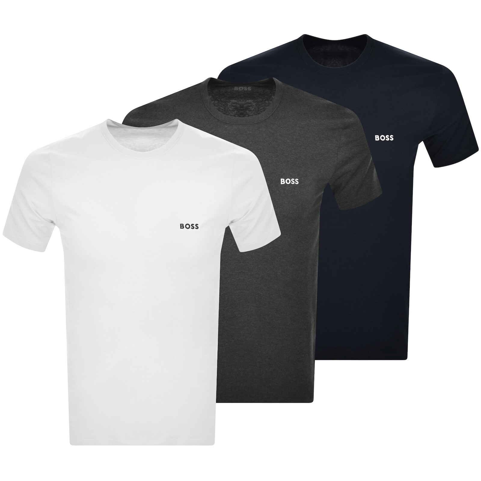 Boss Business Boss 3 Pack Crew Neck T Shirts In Multi