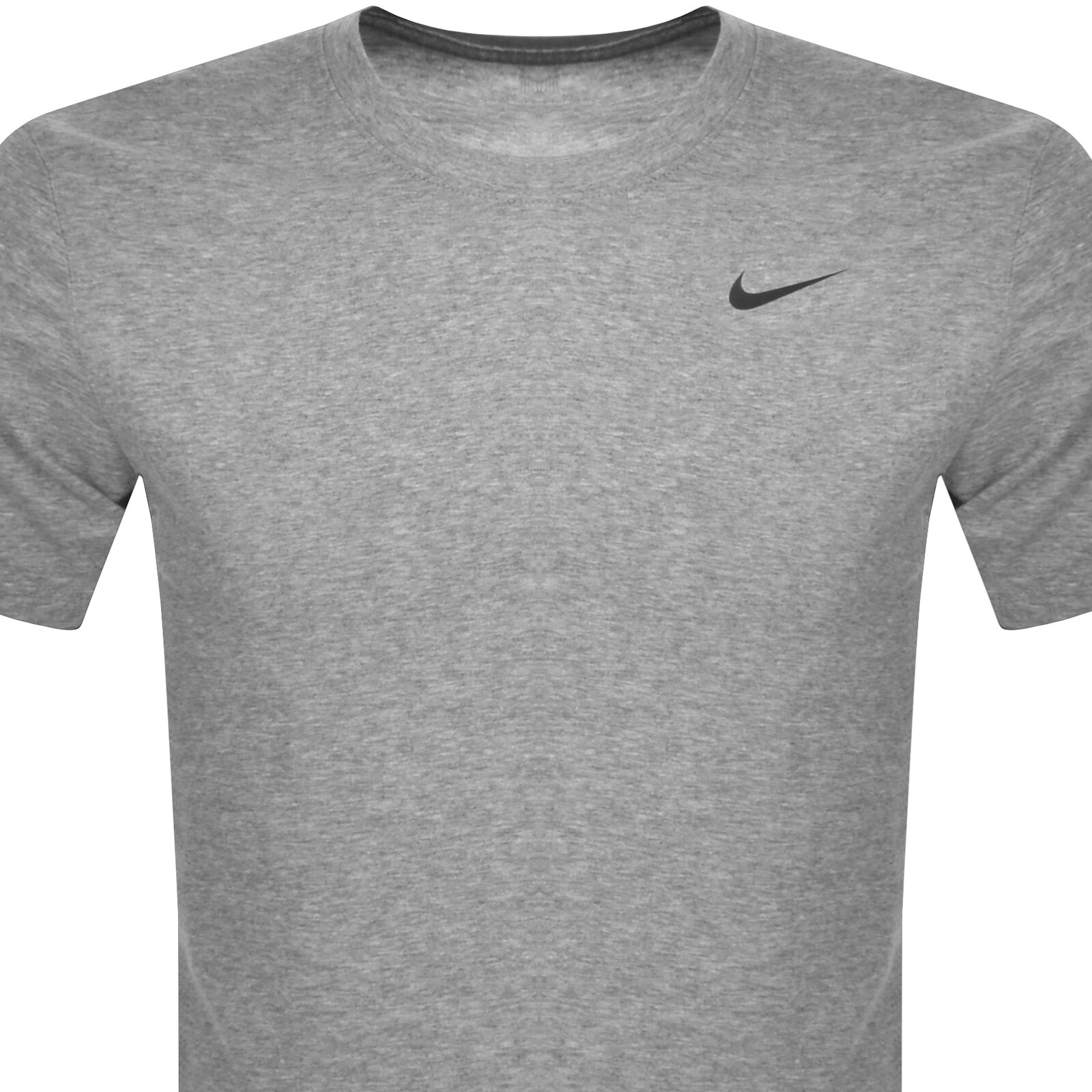 Shop Nike Training Dri Fit Logo T Shirt Grey