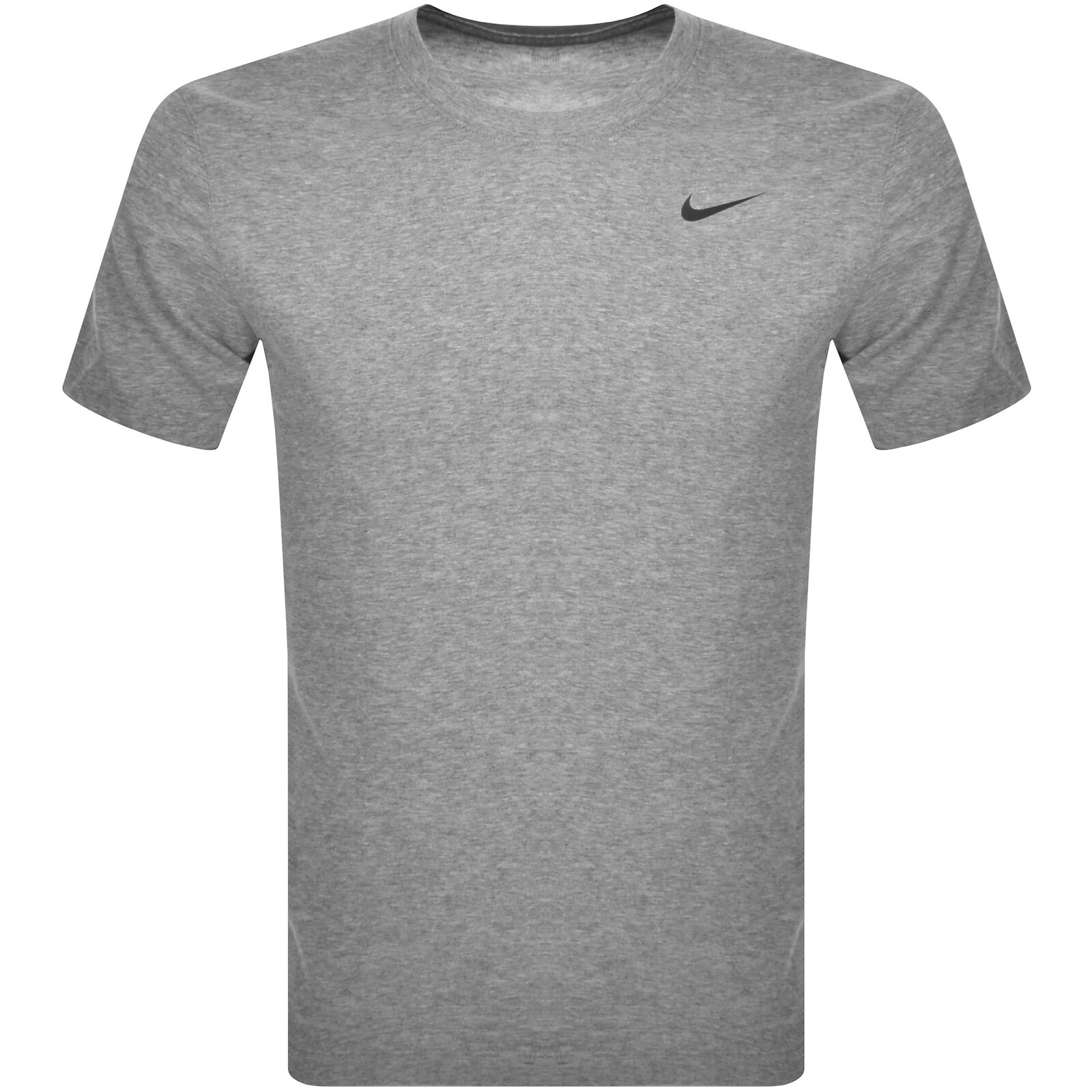 Shop Nike Training Dri Fit Logo T Shirt Grey