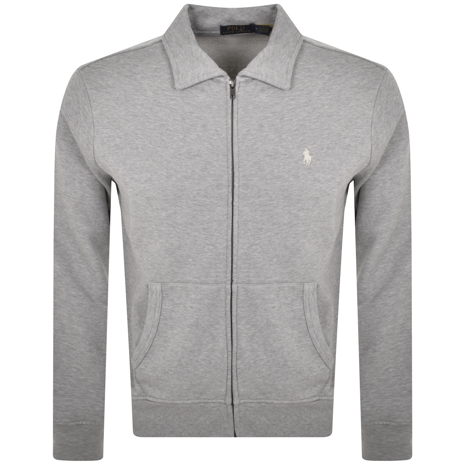 Shop Ralph Lauren Full Zip Sweatshirt Grey