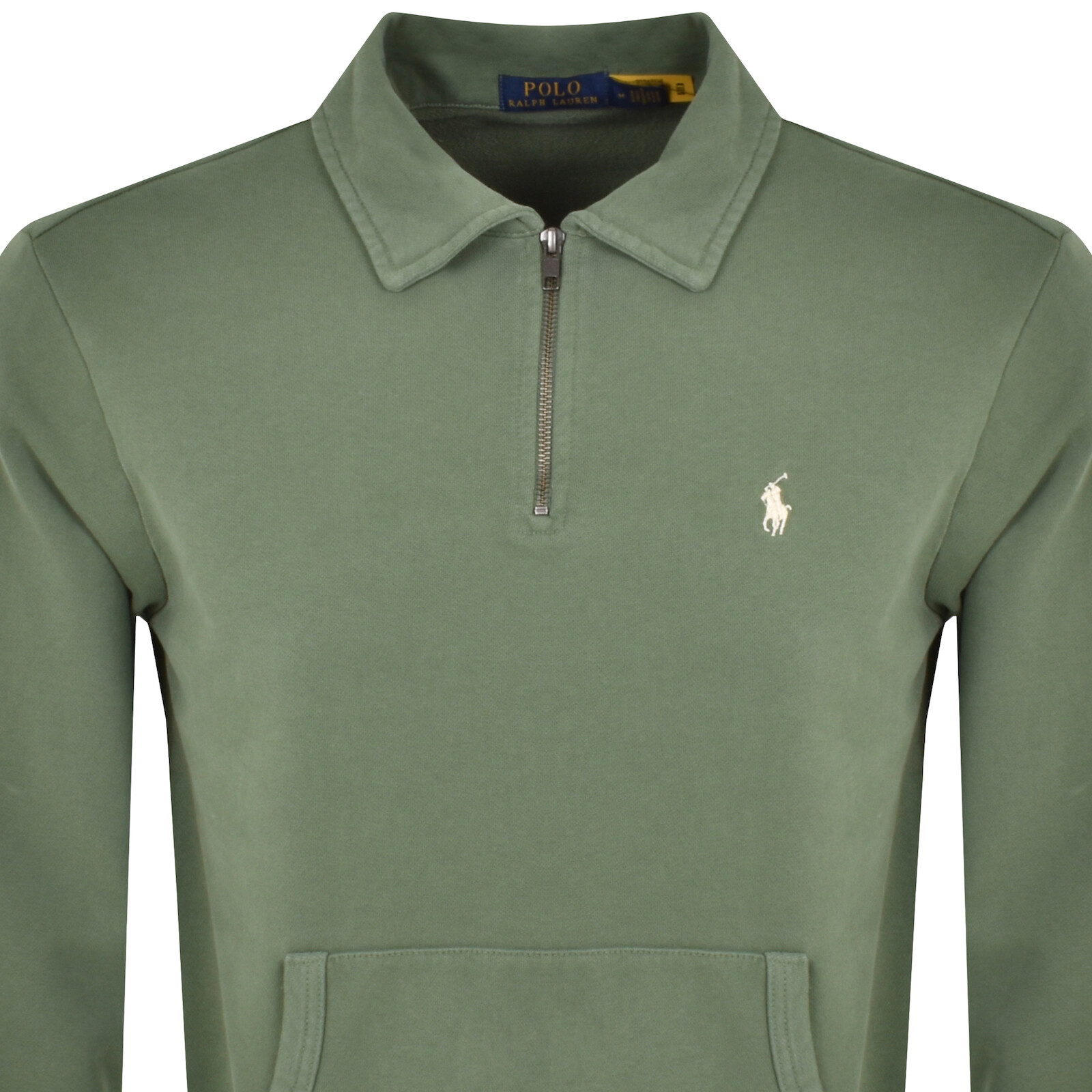 Shop Ralph Lauren Half Zip Sweatshirt Green