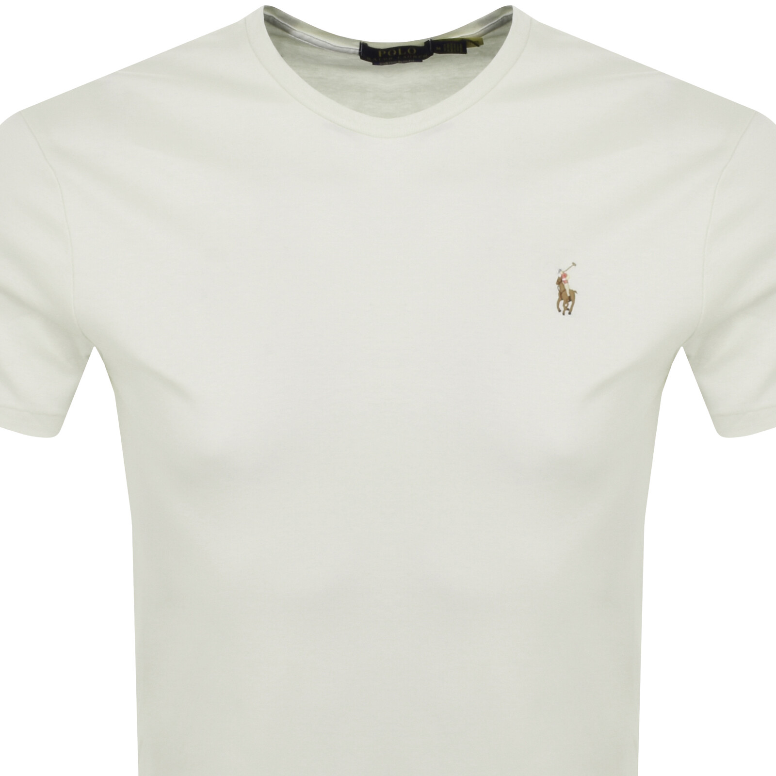 Shop Ralph Lauren Crew Neck T Shirt Off White