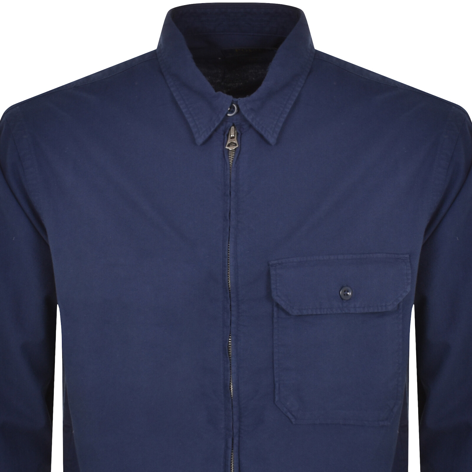 Shop Ralph Lauren Custom Fit Overshirt Navy