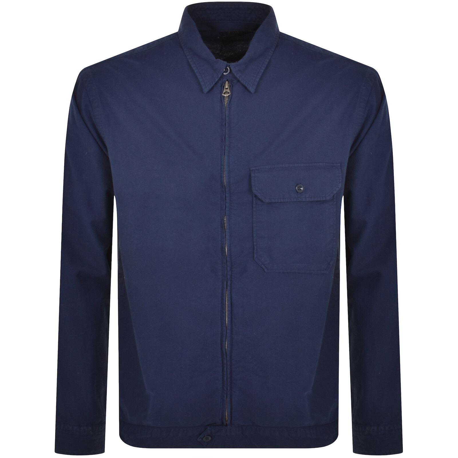 Shop Ralph Lauren Custom Fit Overshirt Navy