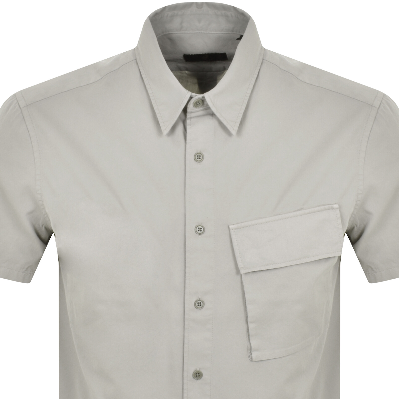 Shop Belstaff Scale Short Sleeved Shirt Grey