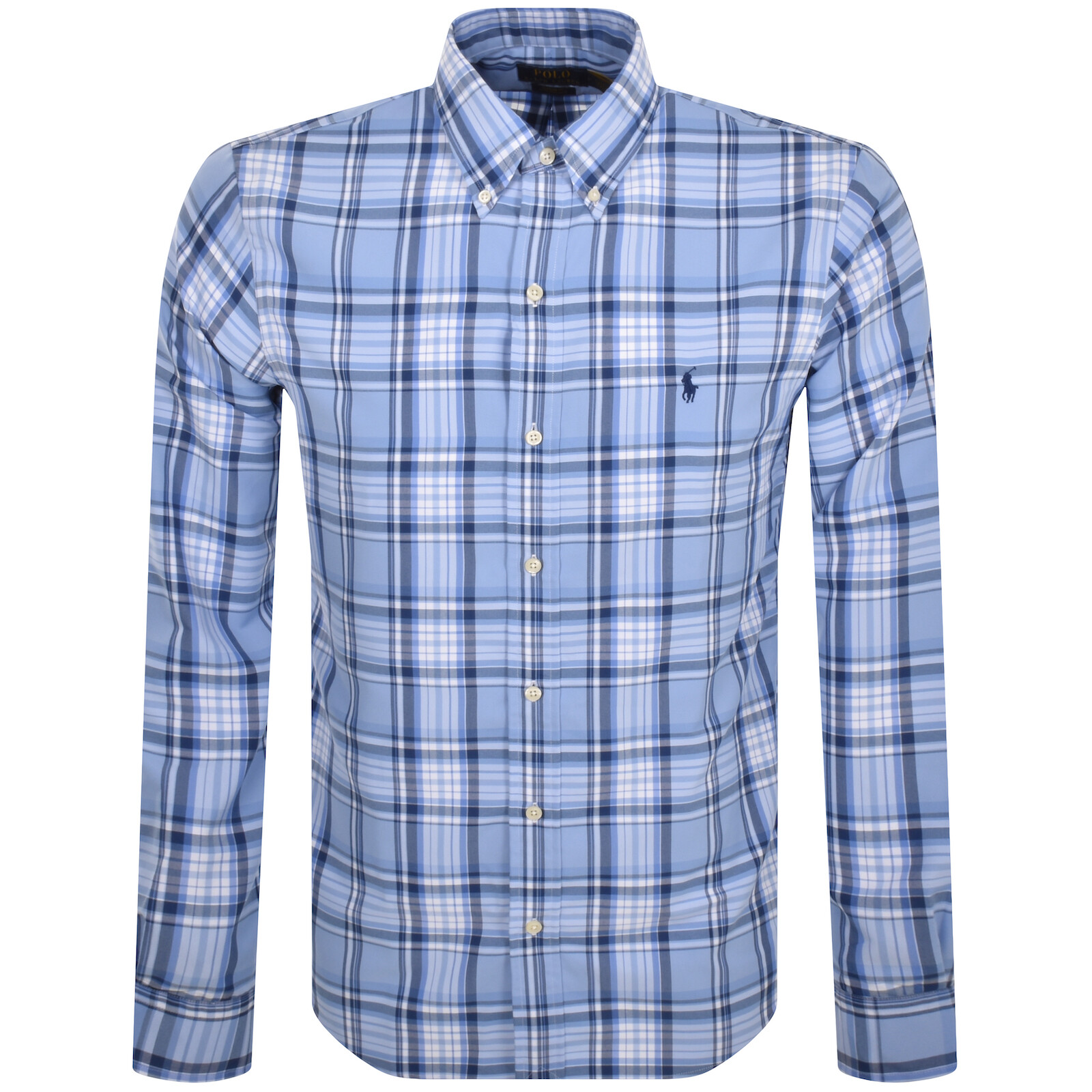 Shop Ralph Lauren Long Sleeve Shirt Blue