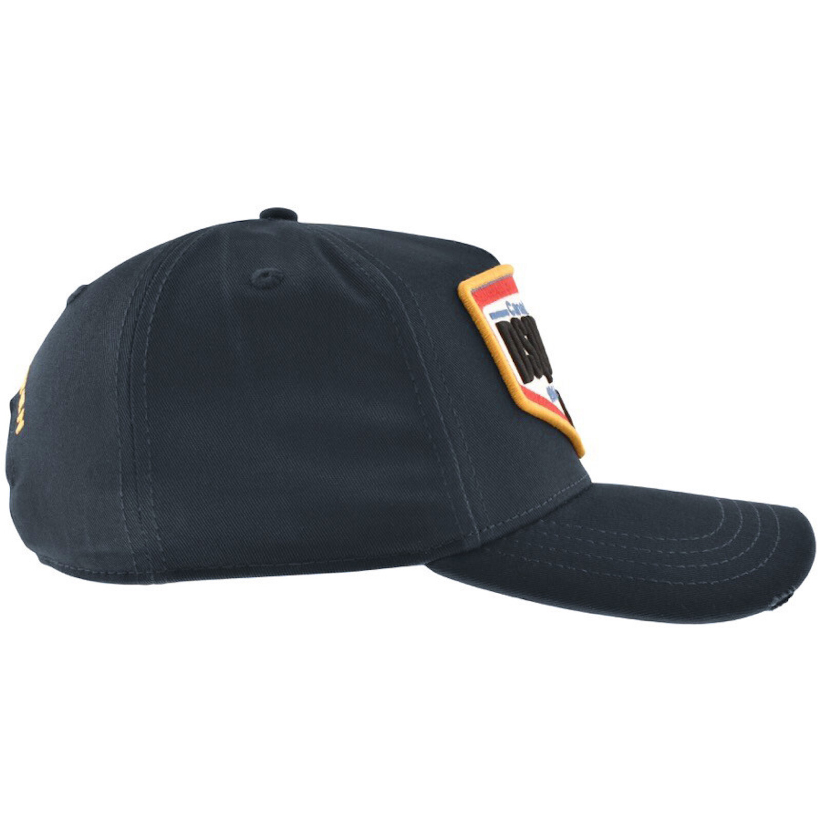 Shop Dsquared2 Badge Baseball Cap Navy