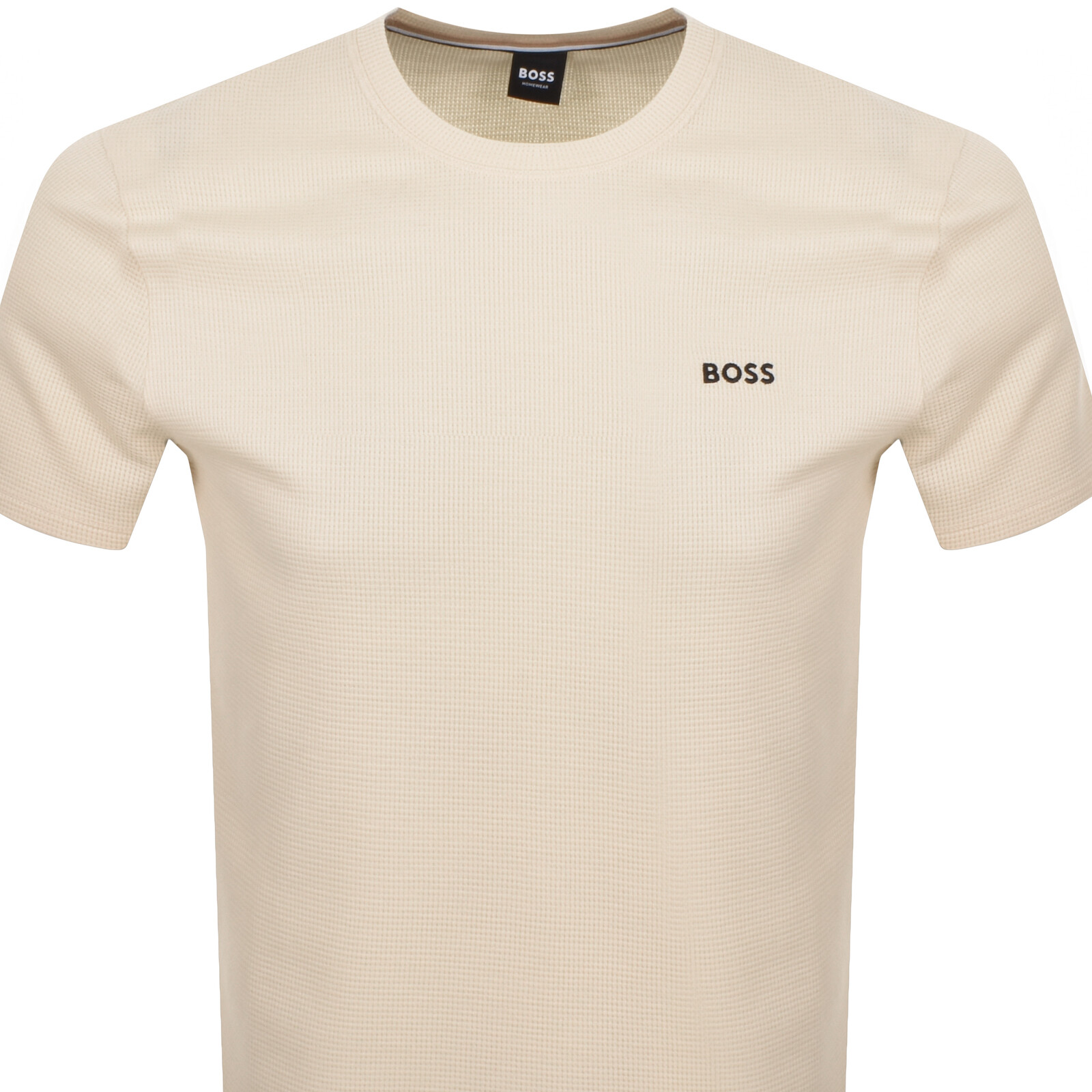 Shop Boss Business Boss Waffle T Shirt Cream