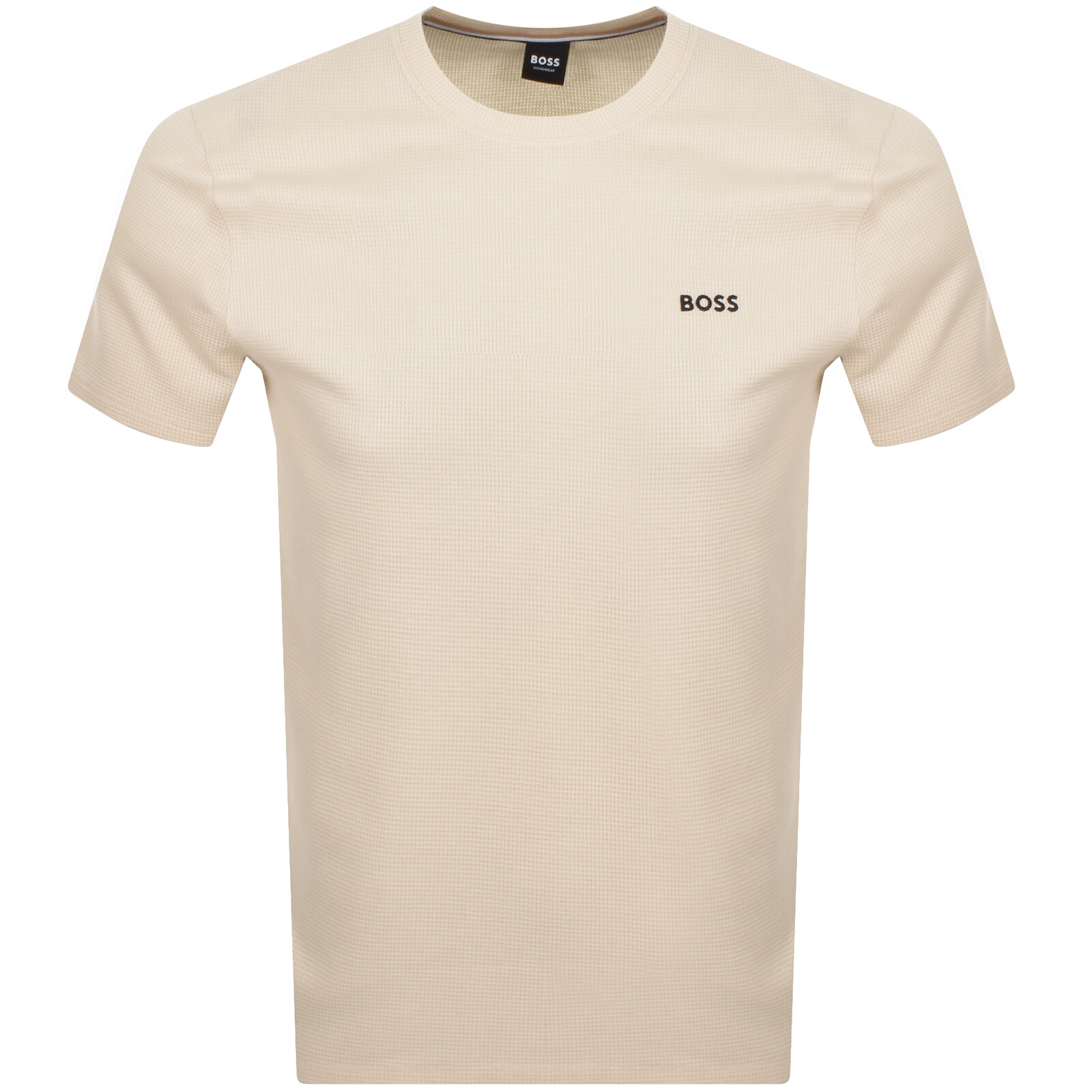 Shop Boss Business Boss Waffle T Shirt Cream