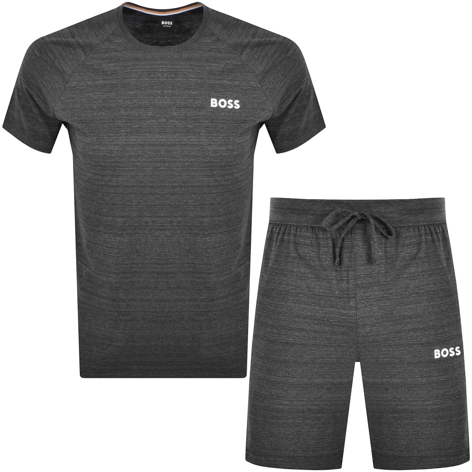 Shop Boss Business Boss Rise T Shirt And Short Set Grey