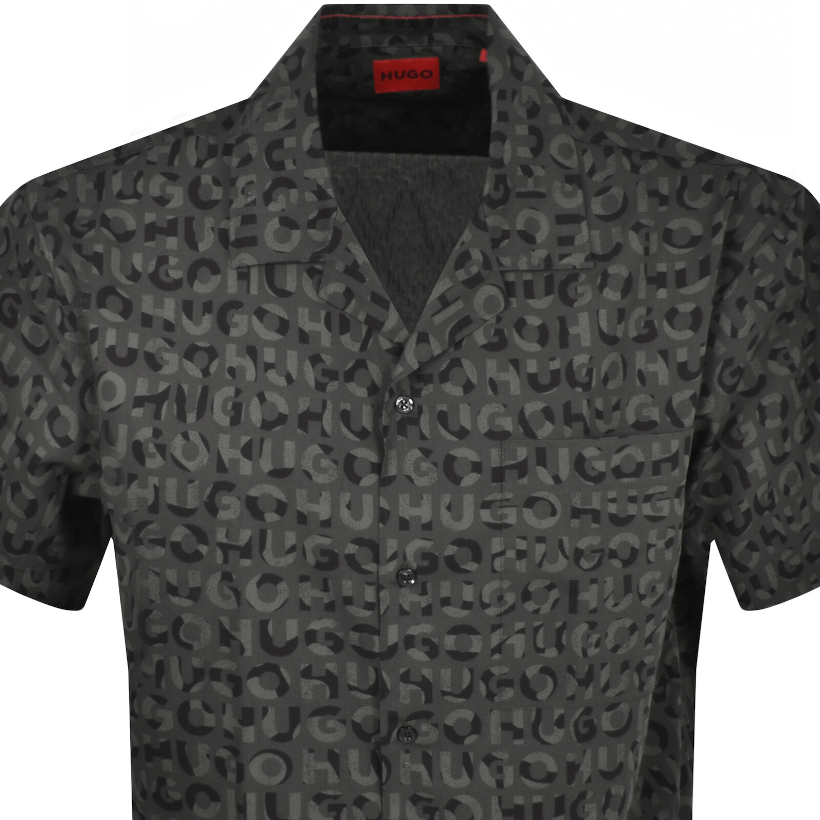 Shop Hugo Short Sleeved Egeeno Shirt Grey