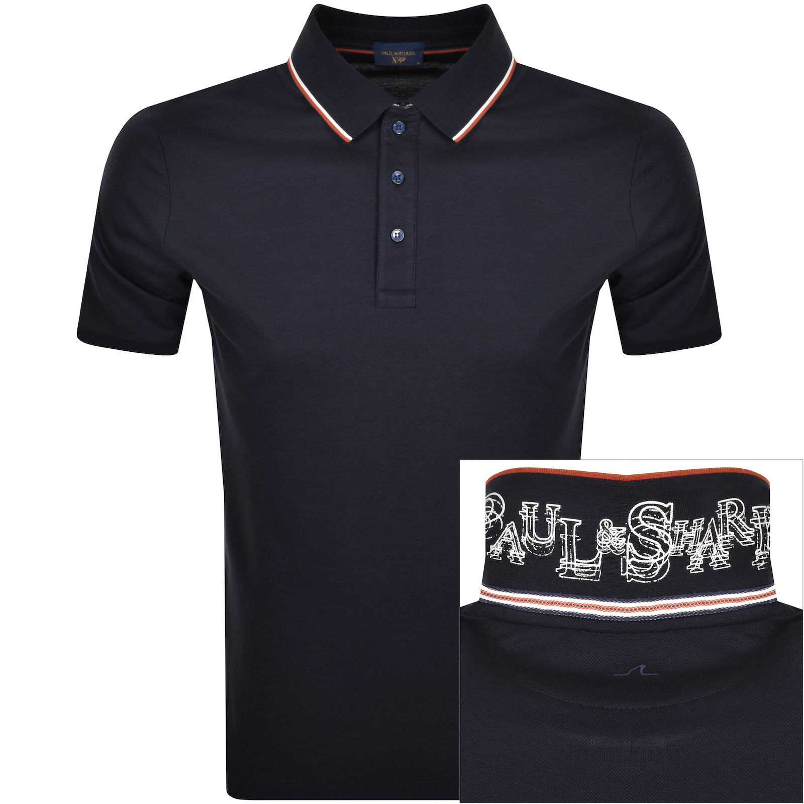 Shop Paul &amp; Shark Paul And Shark Short Sleeved Polo T Shirt Navy