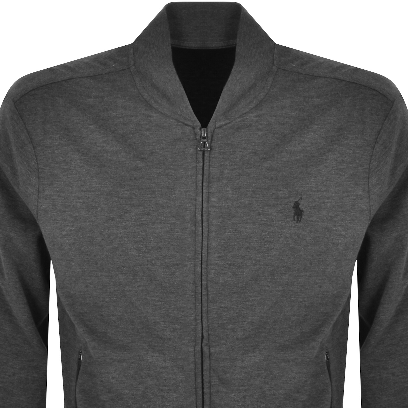 Shop Ralph Lauren Full Zip Sweatshirt Grey