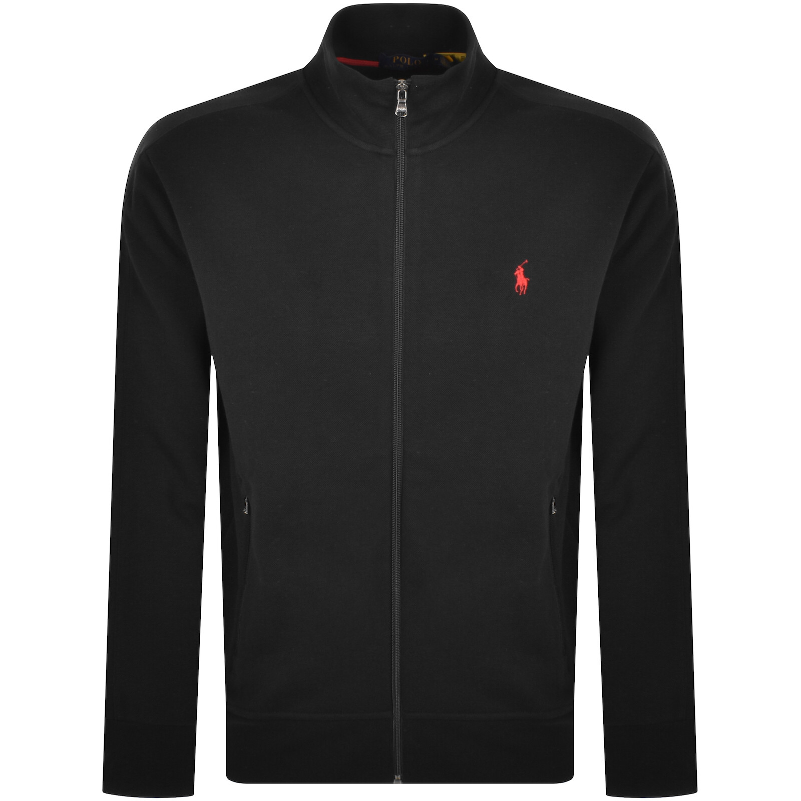 Shop Ralph Lauren Full Zip Sweatshirt Black