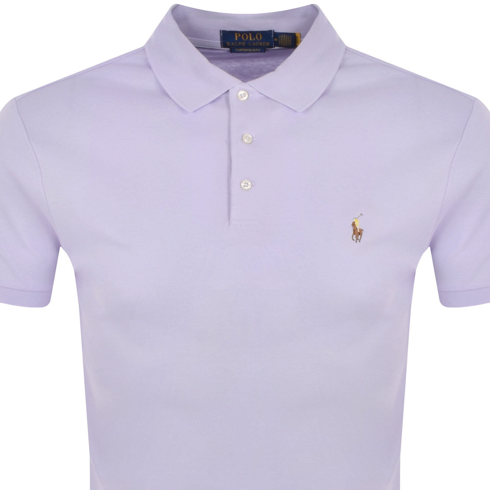 Shop Ralph Lauren Custom Slim Fit Polo T Shirt Purple