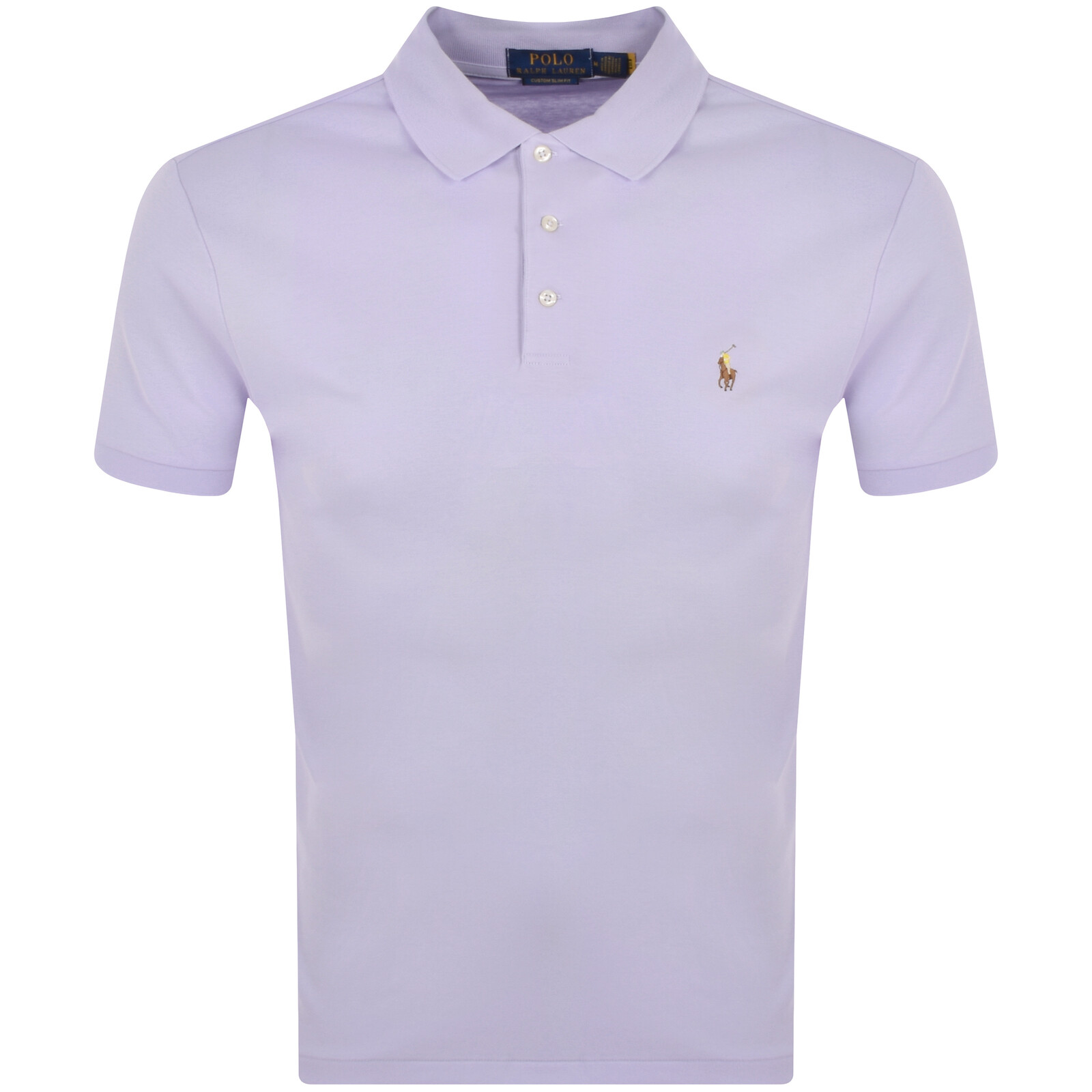 Shop Ralph Lauren Custom Slim Fit Polo T Shirt Purple