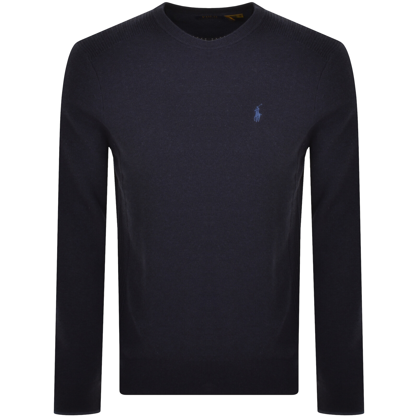 Shop Ralph Lauren Crew Neck Knit Jumper Navy