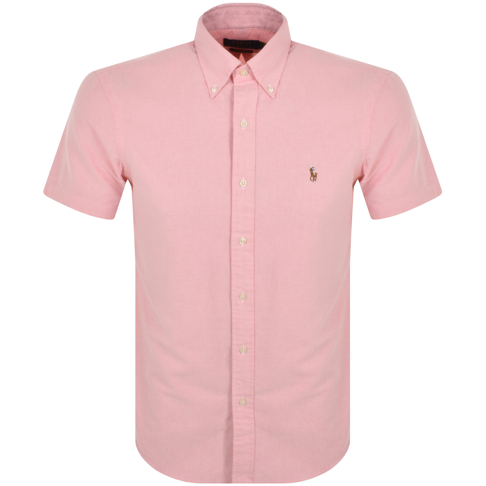 Shop Ralph Lauren Lightweight Oxford Shirt Pink