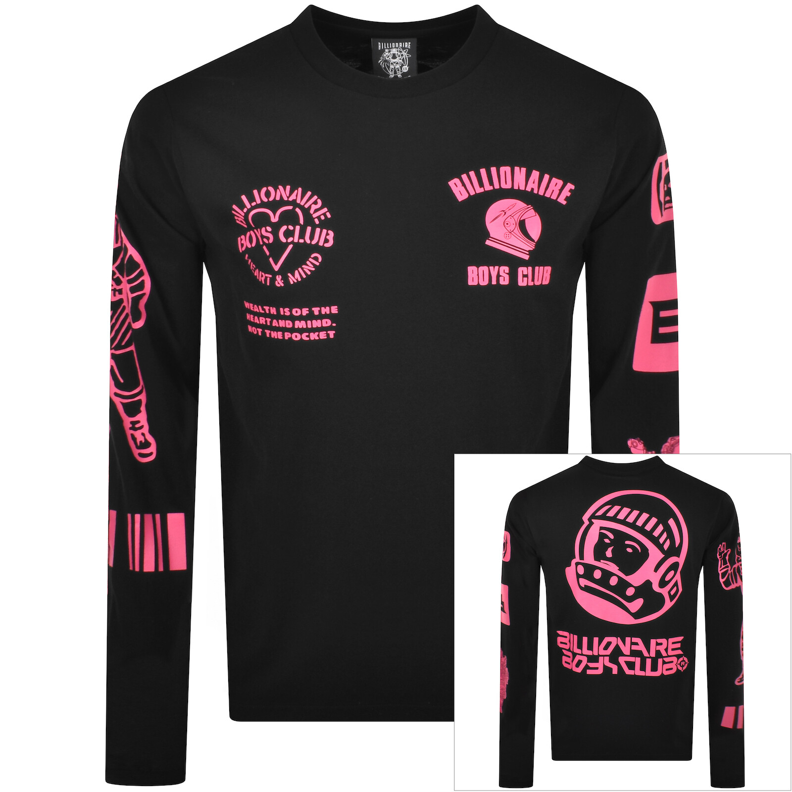 BILLIONAIRE BOYS CLUB BILLIONAIRE BOYS CLUB LONG SLEEVE T SHIRT BLACK