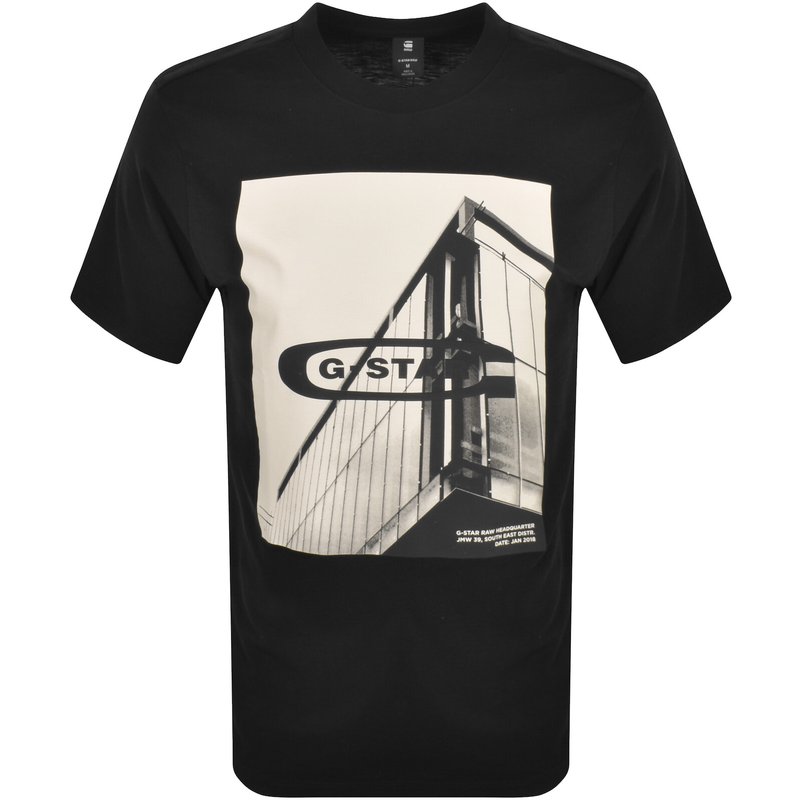 G-Star Hq Oldskool Logo Lash T-Shirt Uomo - Maglietta Classica Originale, Vestibilità Comoda