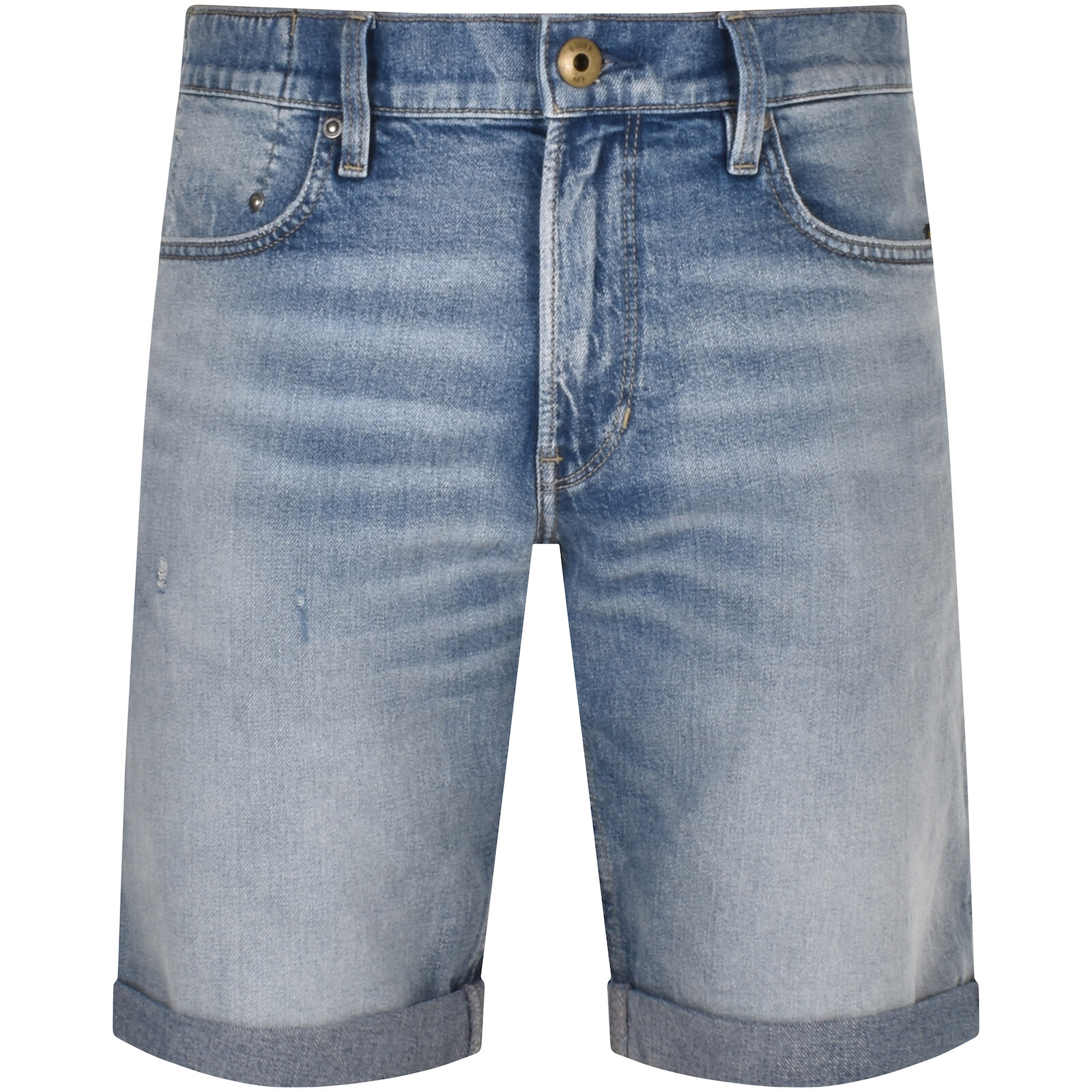 Shop G-star G Star Raw Mosa Denim Shorts Light Wash Blue