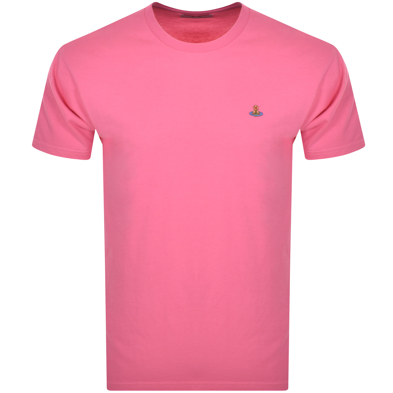 Shop Vivienne Westwood Classic Logo T Shirt Pink