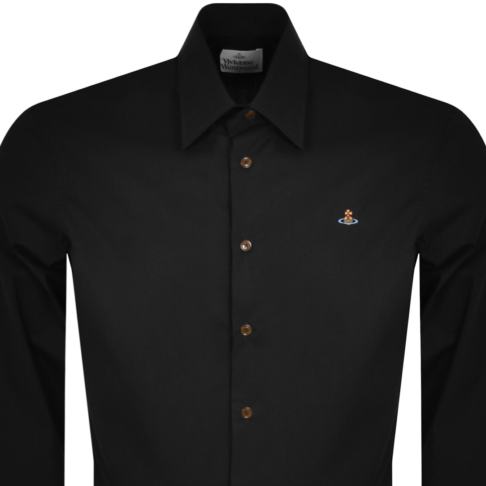 Shop Vivienne Westwood Long Sleeved Shirt Black