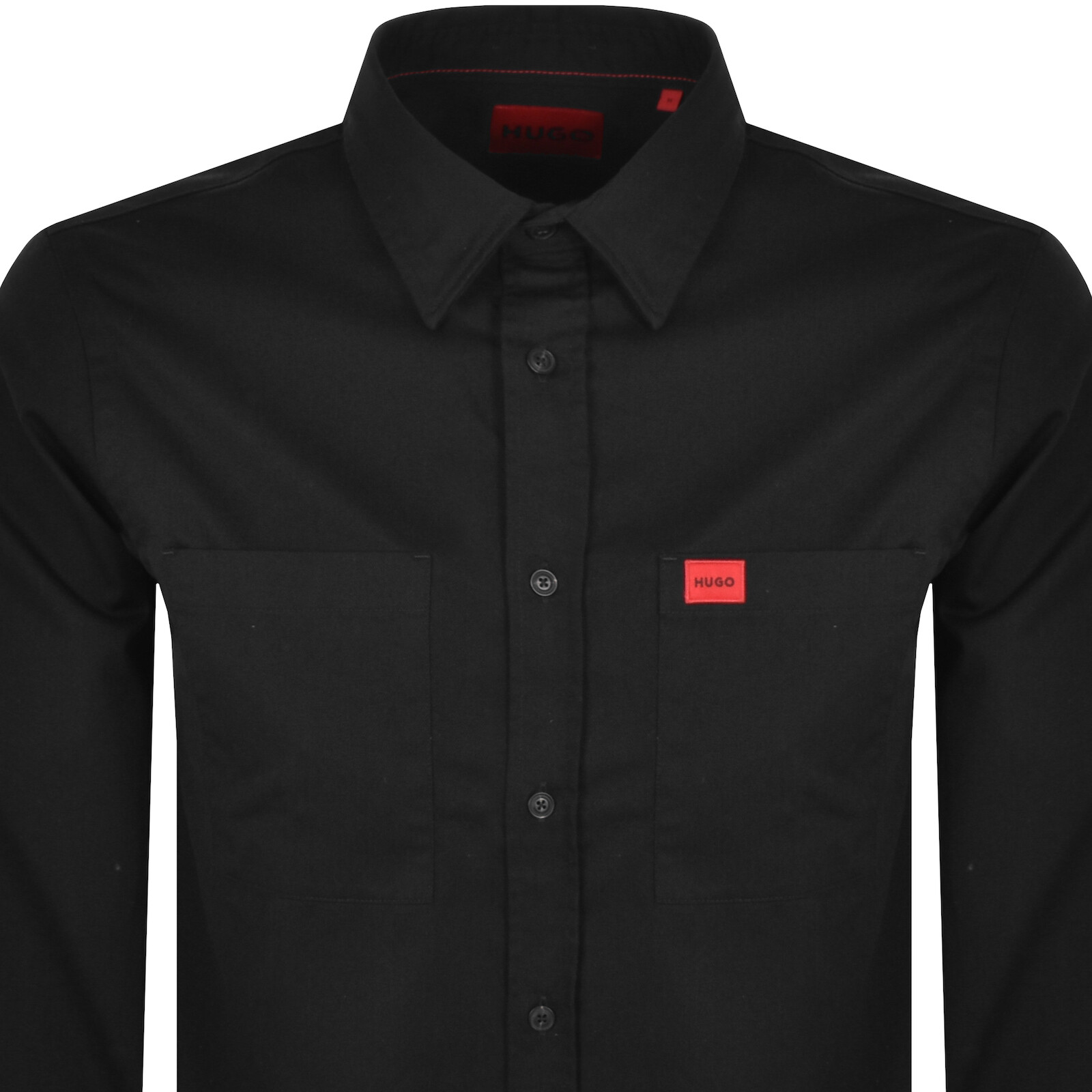 Shop Hugo Long Sleeved Egrin Shirt Black