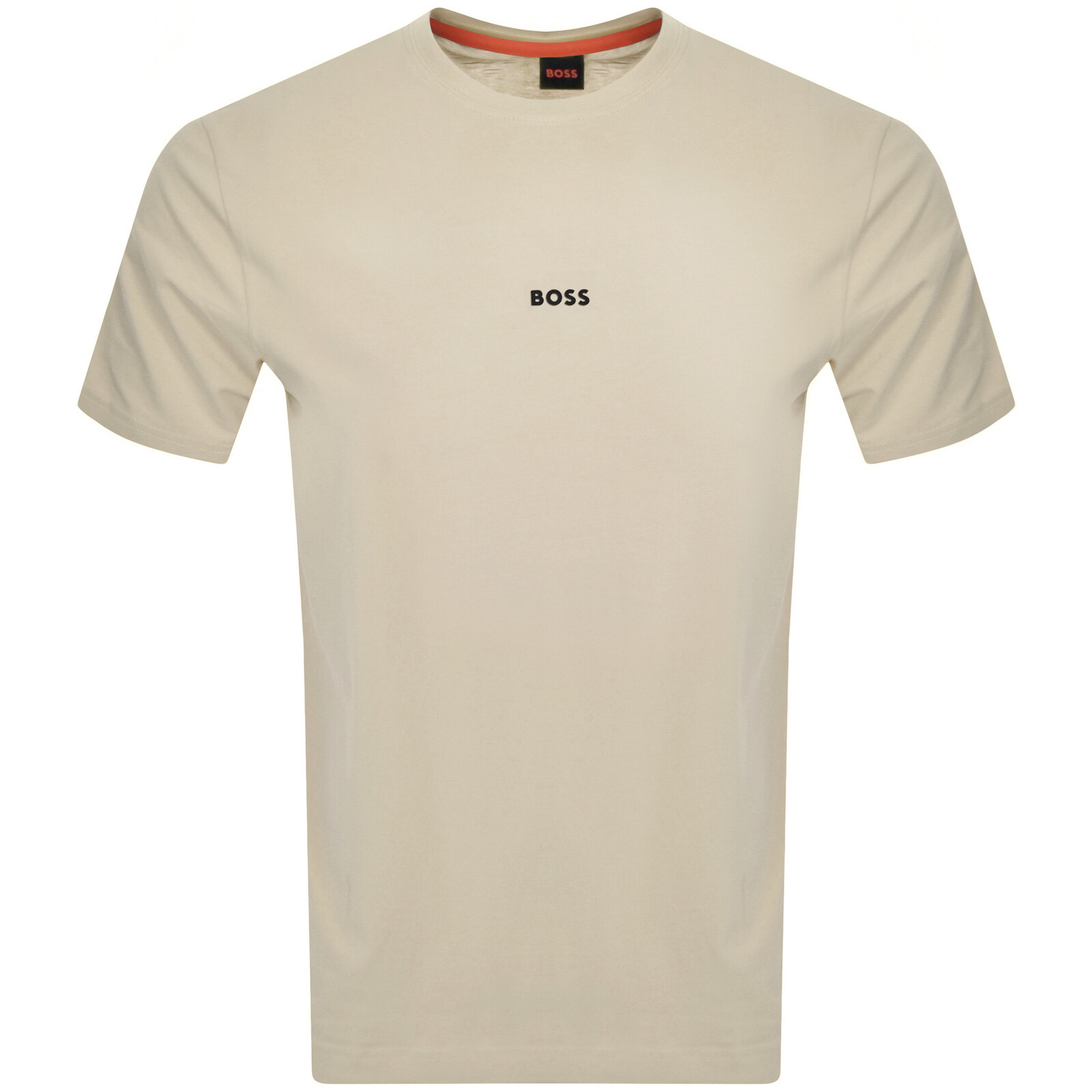 Boss Casual Boss Tchup Logo T Shirt Beige In Neutral