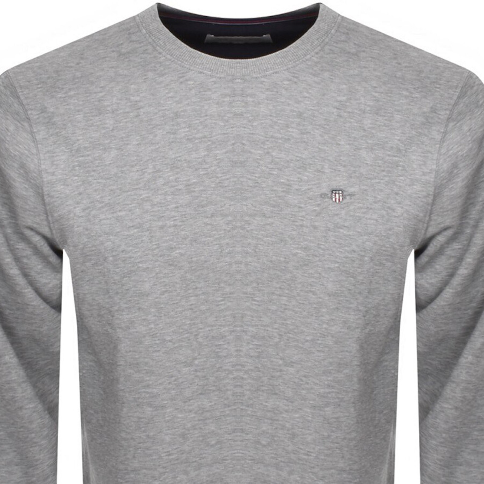 Shop Gant Regular Shield Crew Neck Sweatshirt Grey